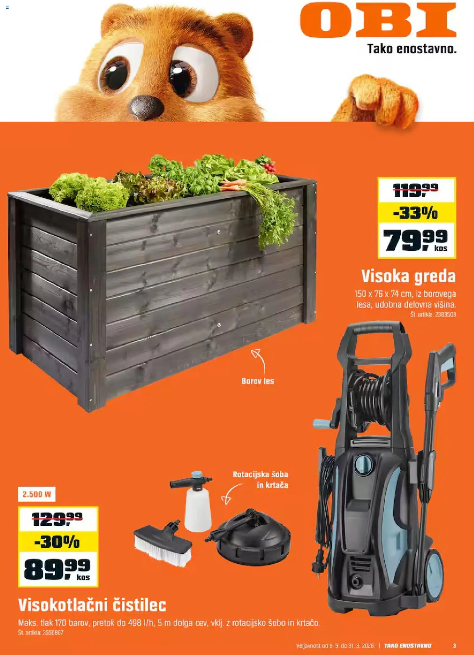 Novi OBI katalog ponudbe – veljaven od 03.03.2026 | Stran: 3 | Izdelki: Krtaca