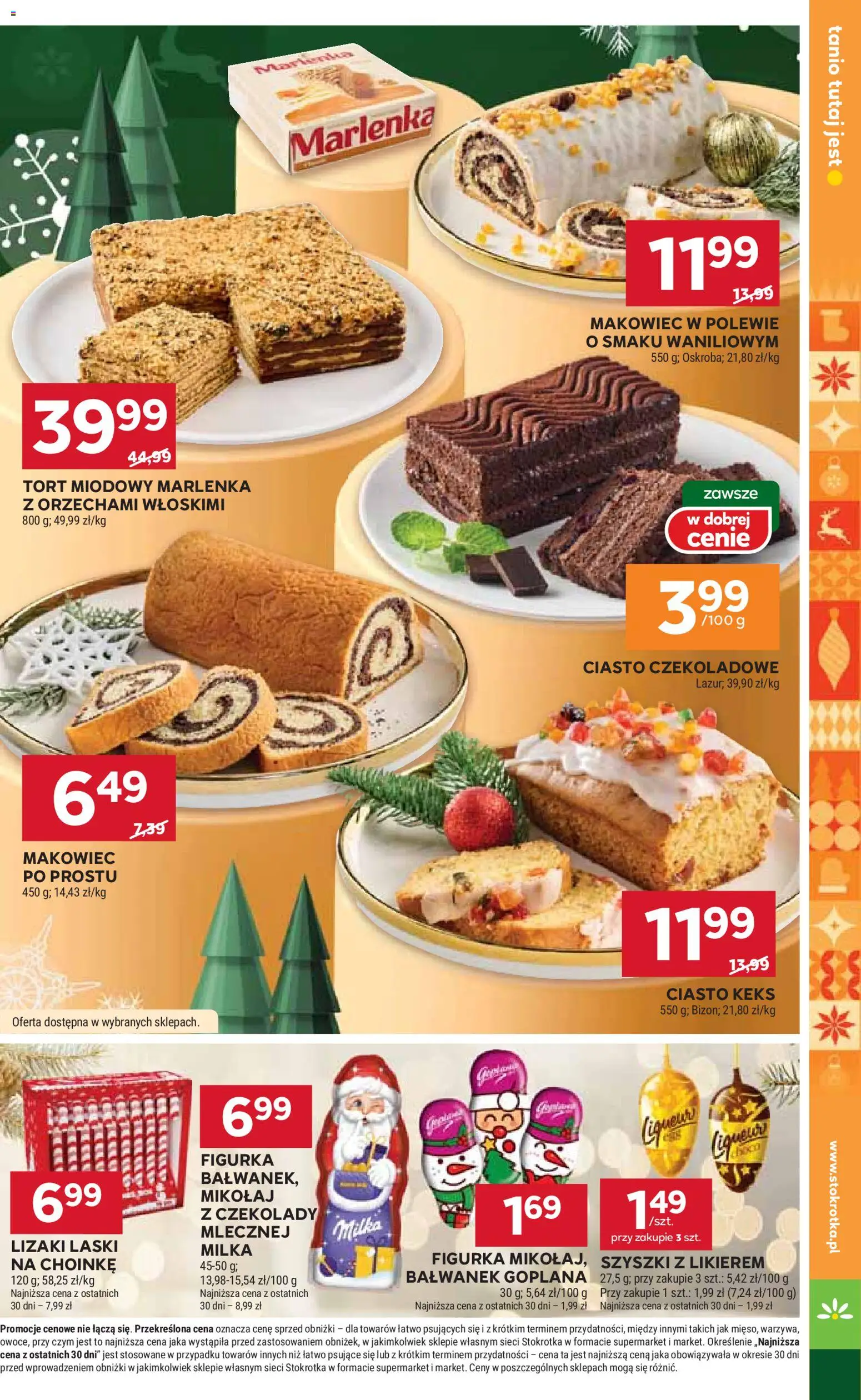 Stokrotka Gazetka - Market od 11.12.2025 | Strona: 11 | Produkty: Czekolady, Stokrotka, Milka, Tort