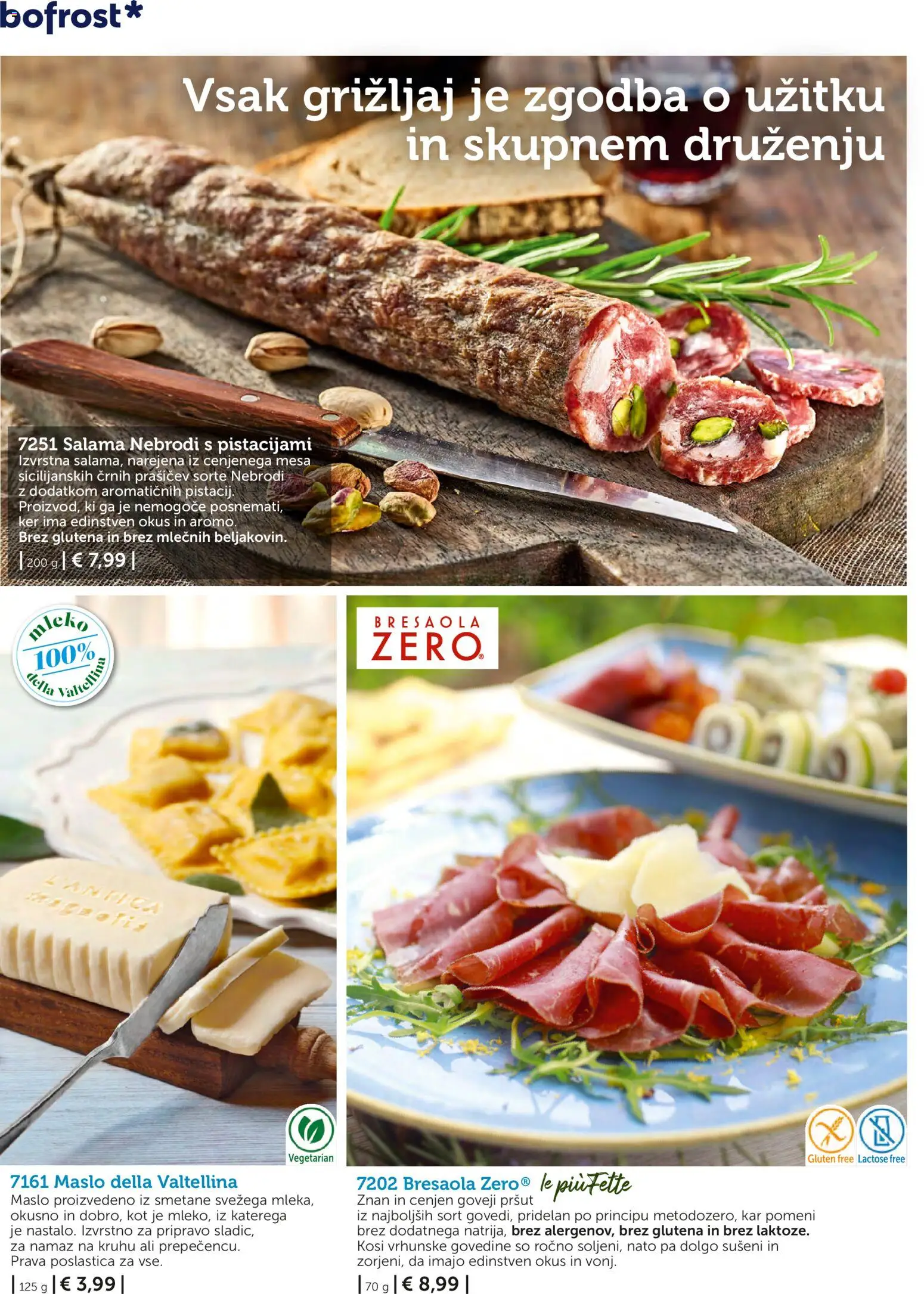 Novi Bofrost katalog ponudbe – veljaven od 04.03.2026 | Stran: 46 | Izdelki: Pršut, Namaz, Maslo, Salama