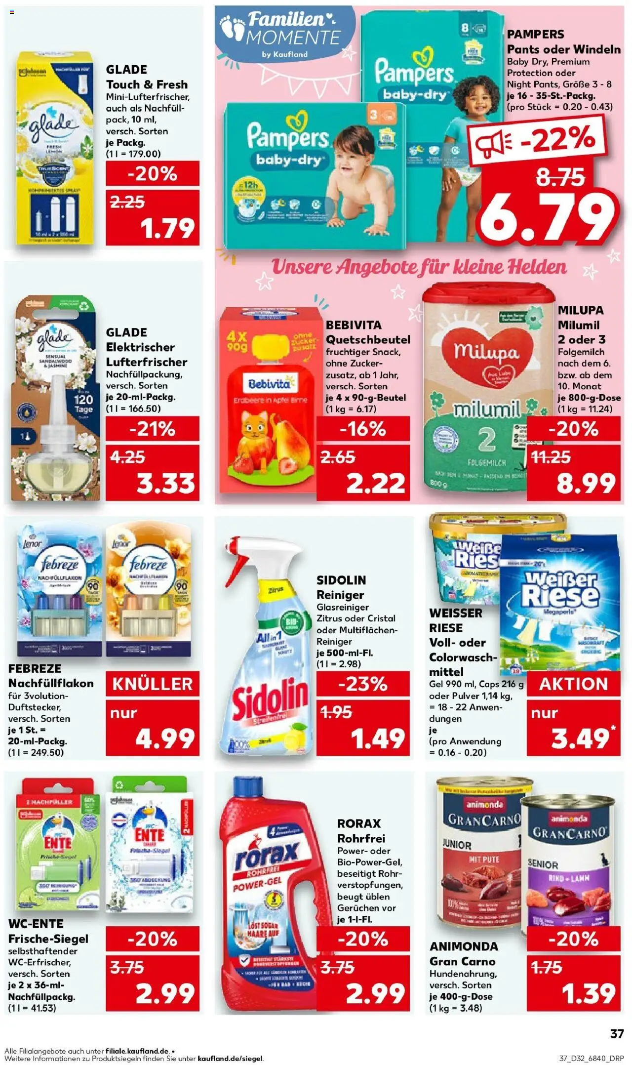 Kaufland prospekt Walsrode	 - gültig ab dem 07.08.2025 | Seite: 37 | Produkte: Pute, Pampers, Birne, Ente