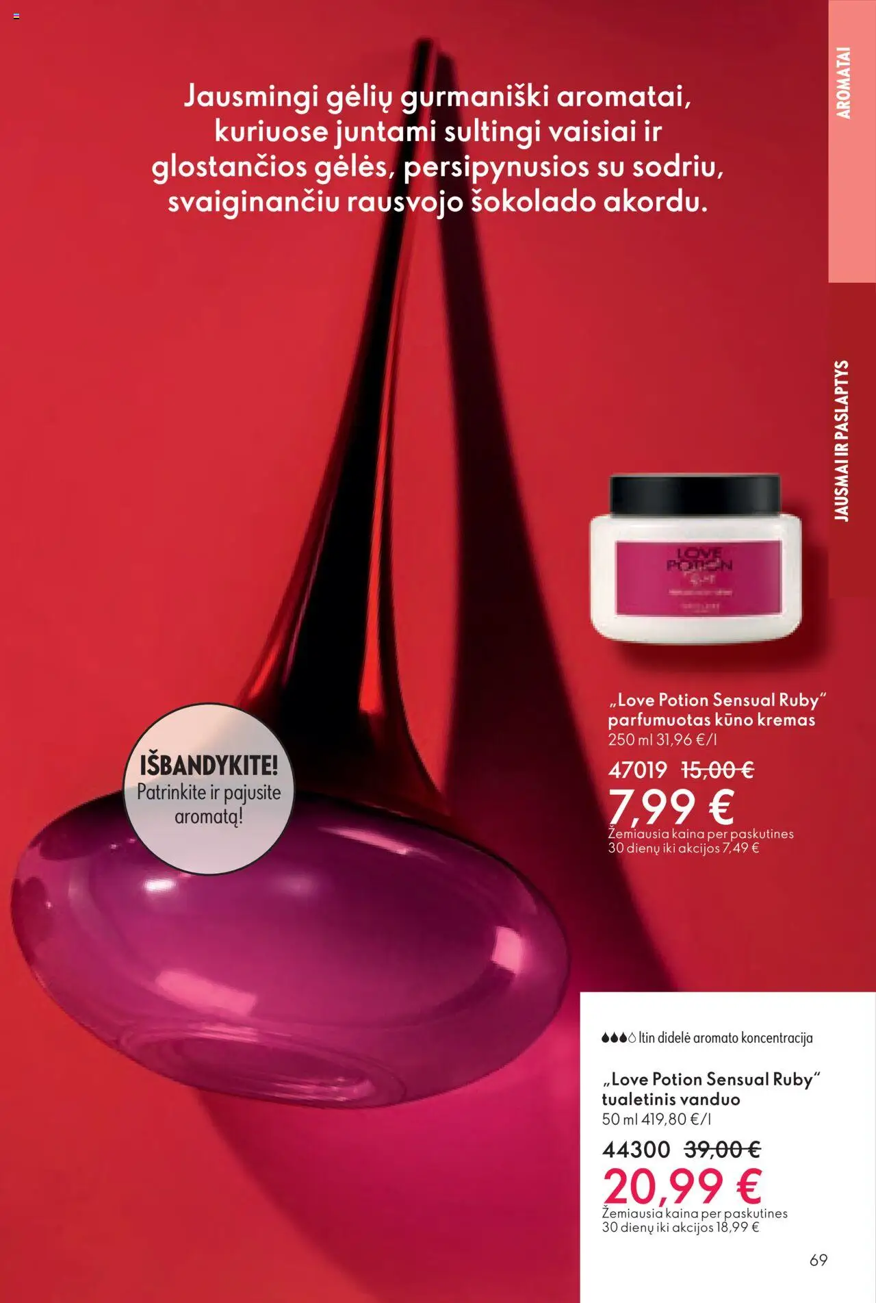 Oriflame akcijos nuo 08.10.2025 | Puslapis: 69 | Prekių: Tualetinis vanduo, Kremas, Kūno kremas