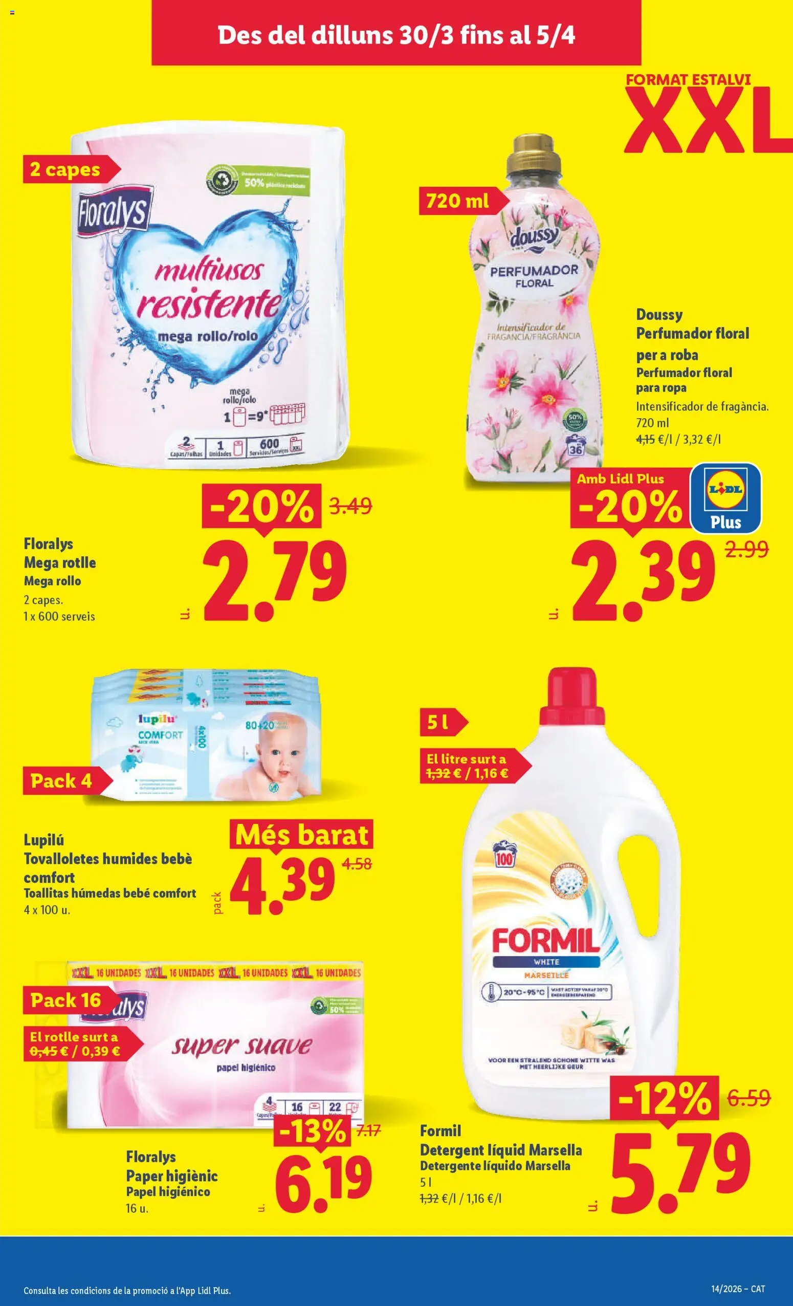 Lidl folleto │ válido desde el 30.03.2026 | Página: 21 | Productos: Detergente, Papel higienico, Ropa, Detergente líquido