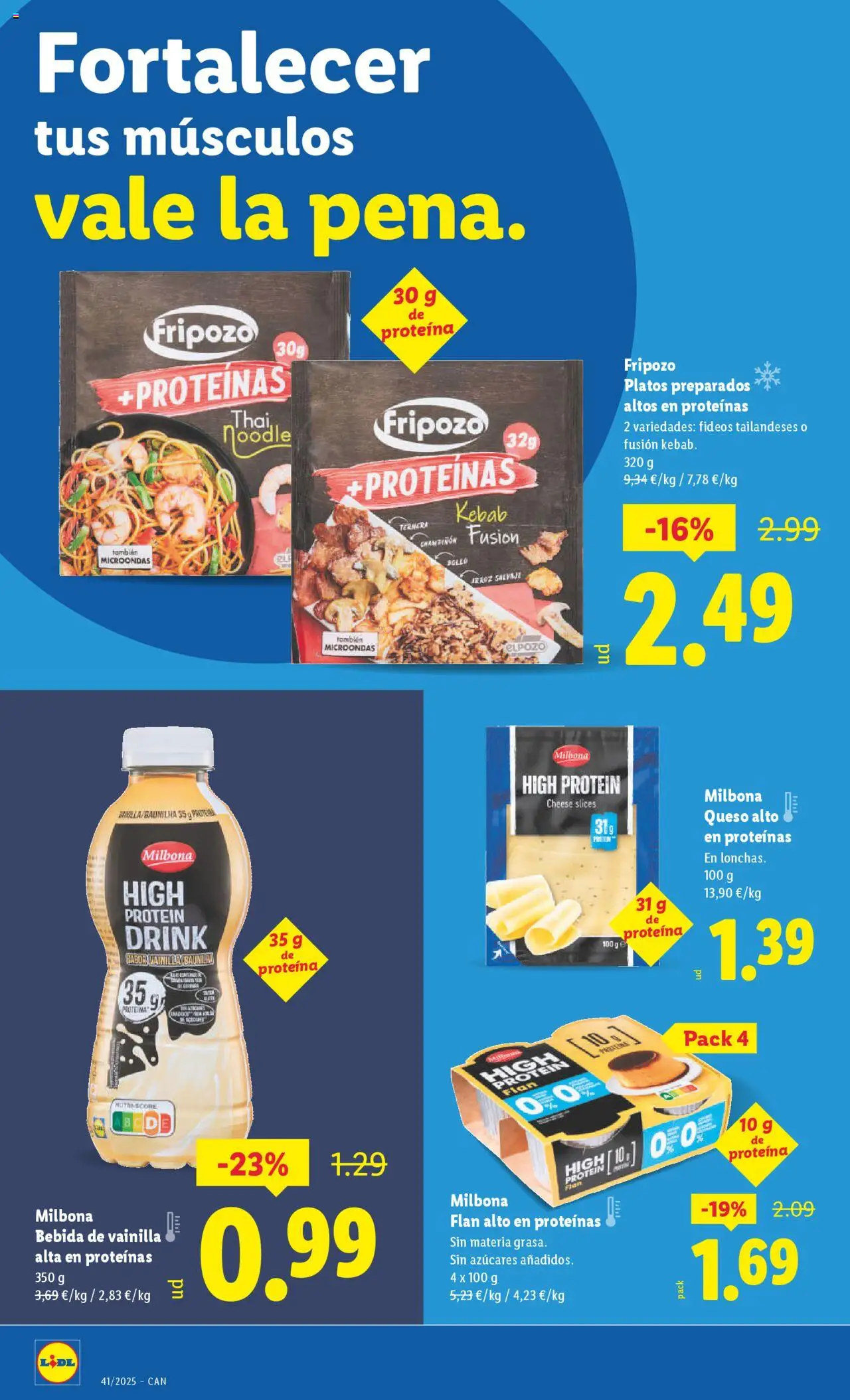 Lidl - Canarias │ válido desde el 06.10.2025 | Página: 22 | Productos: Queso, Fideos