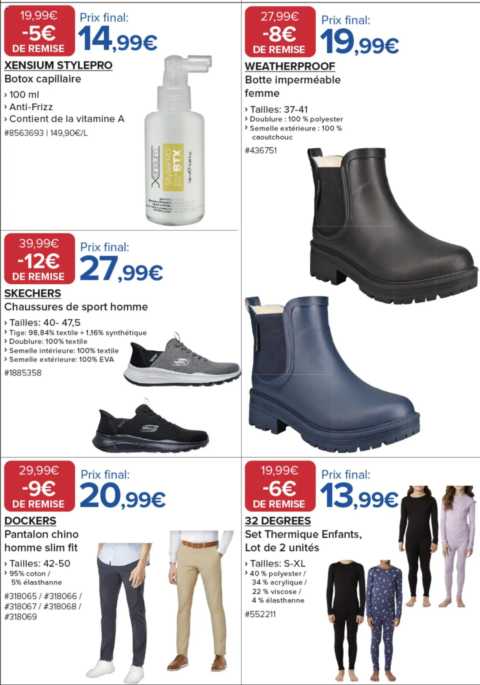 {H1} | Page: 11 | Produits: Coton, Chaussures de sport, Pantalon
