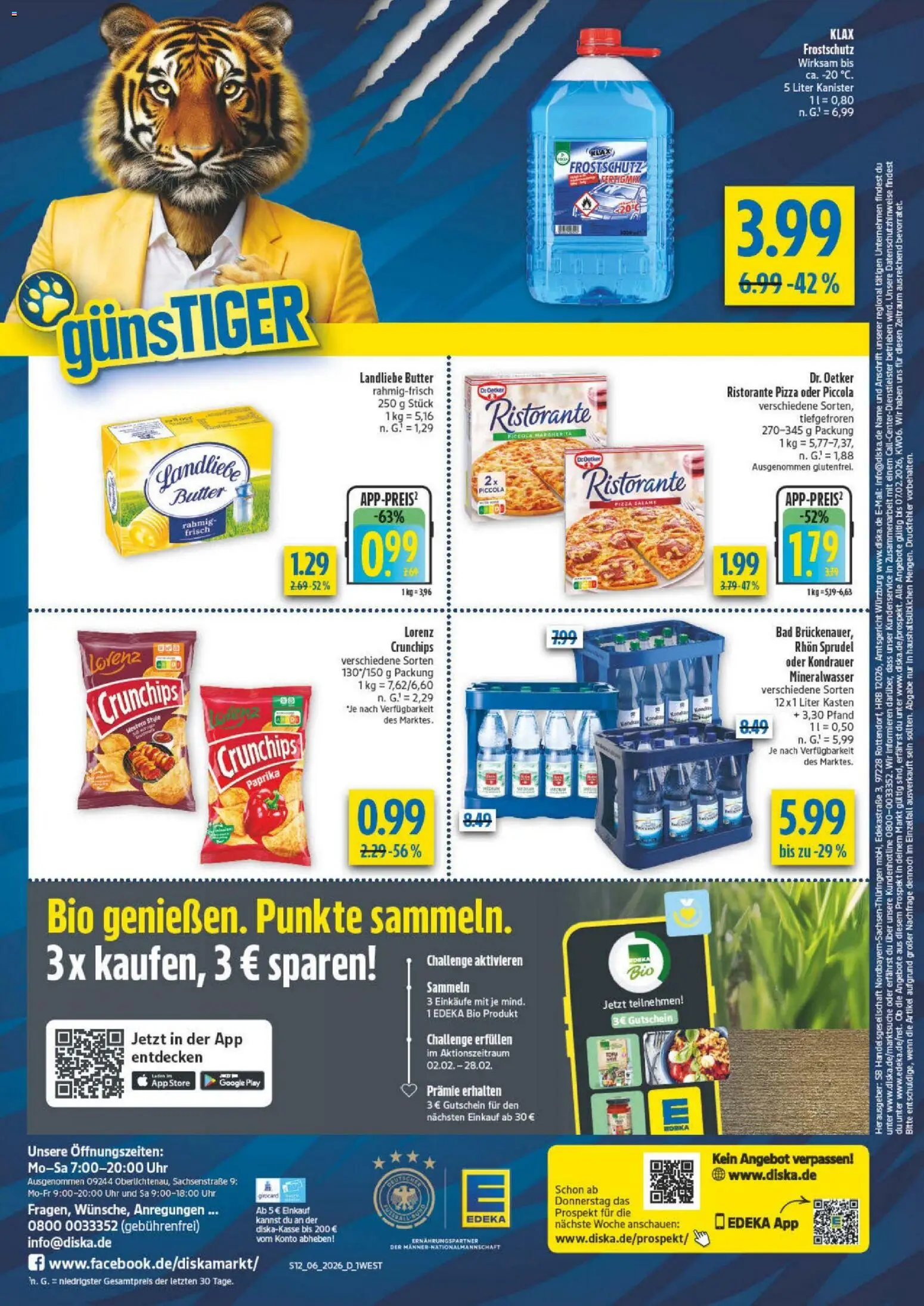 Diska - Diska Angebote Bayern KW06 – gültig ab 02.02.2026 | Seite: 12 | Produkte: Ristorante, Bad, Mineralwasser, Paprika