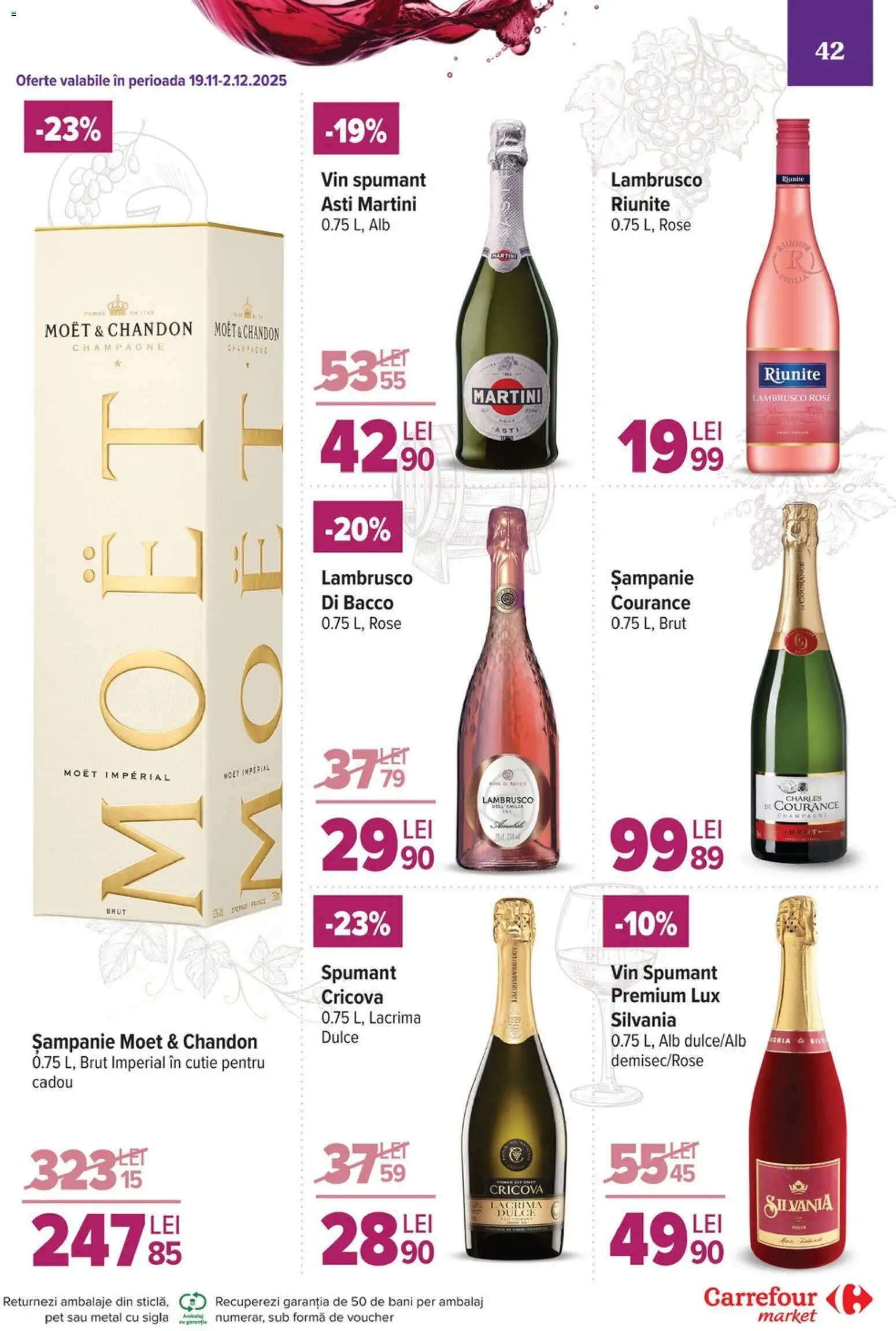 Noul catalog Carrefour – valabil de la 26.11.2025 | Pagină: 42 | Produse: Cutie, Yulaf, Vin