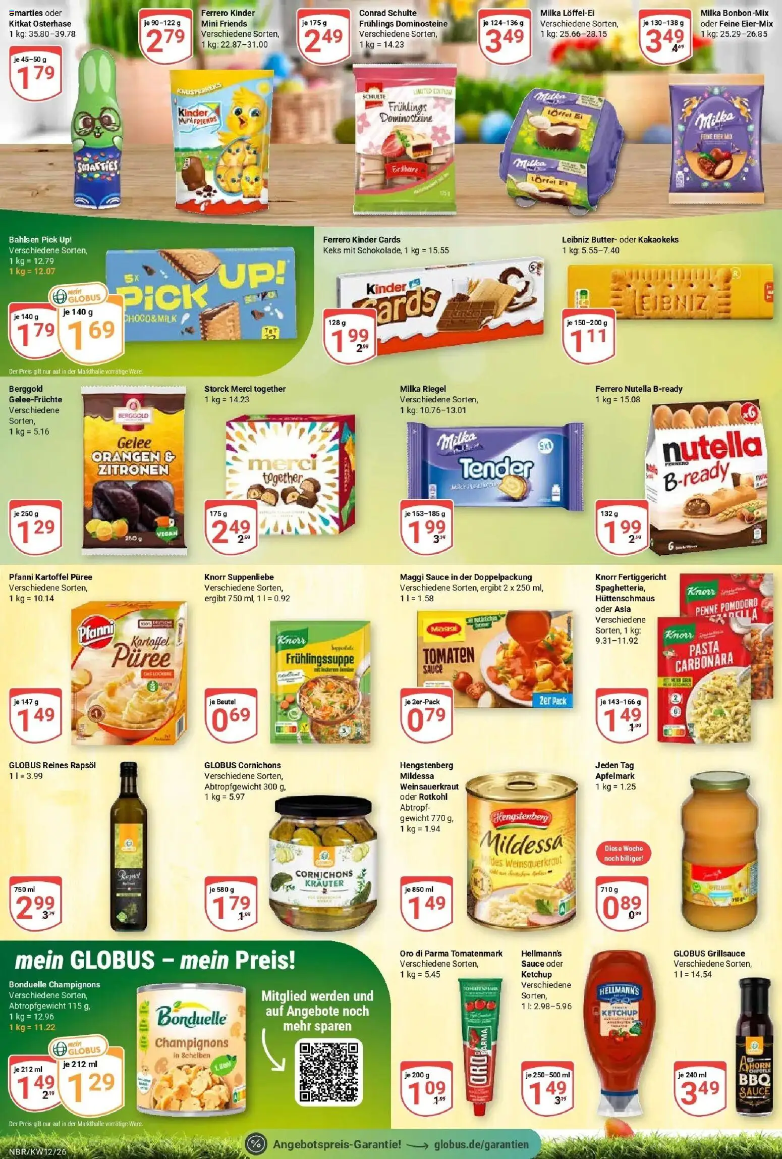 Globus prospekt Neubrandenburg	 – gültig ab 15.03.2026 | Seite: 14 | Produkte: Smarties, Milka, Oro di parma, Ketchup