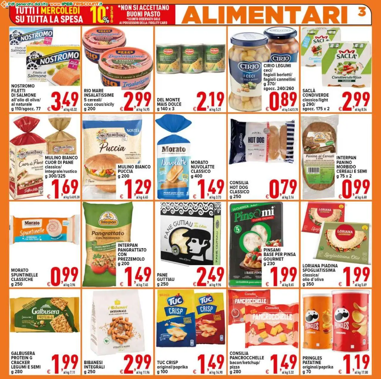 Volantino Ipertriscount del 18.08.2025 | Pagina: 3 | Prodotti: Pizza, Patatine, Fagioli, Cous cous