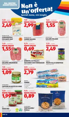 Anteprima del volantino WÜRSTEL DI POLLO E TACCHINO CON FORMAGGIO, 150 g valido a partire dal 12.01.2026 | Pagina: 22