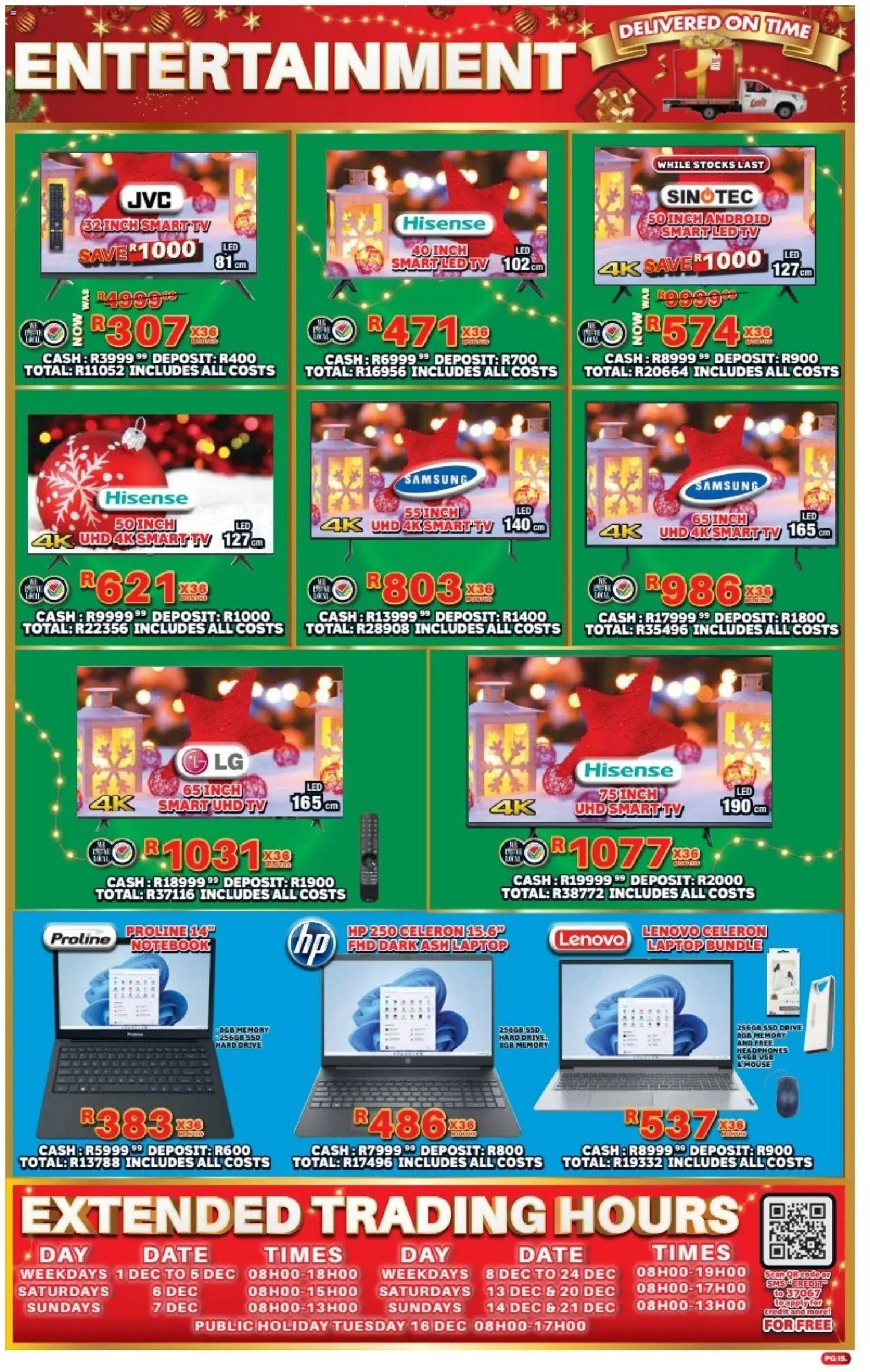 New Lewis Stores catalogue – valid from 08.12.2025 | Page: 15 | Products: Notebook, Mouse, Laptop, Hard drive