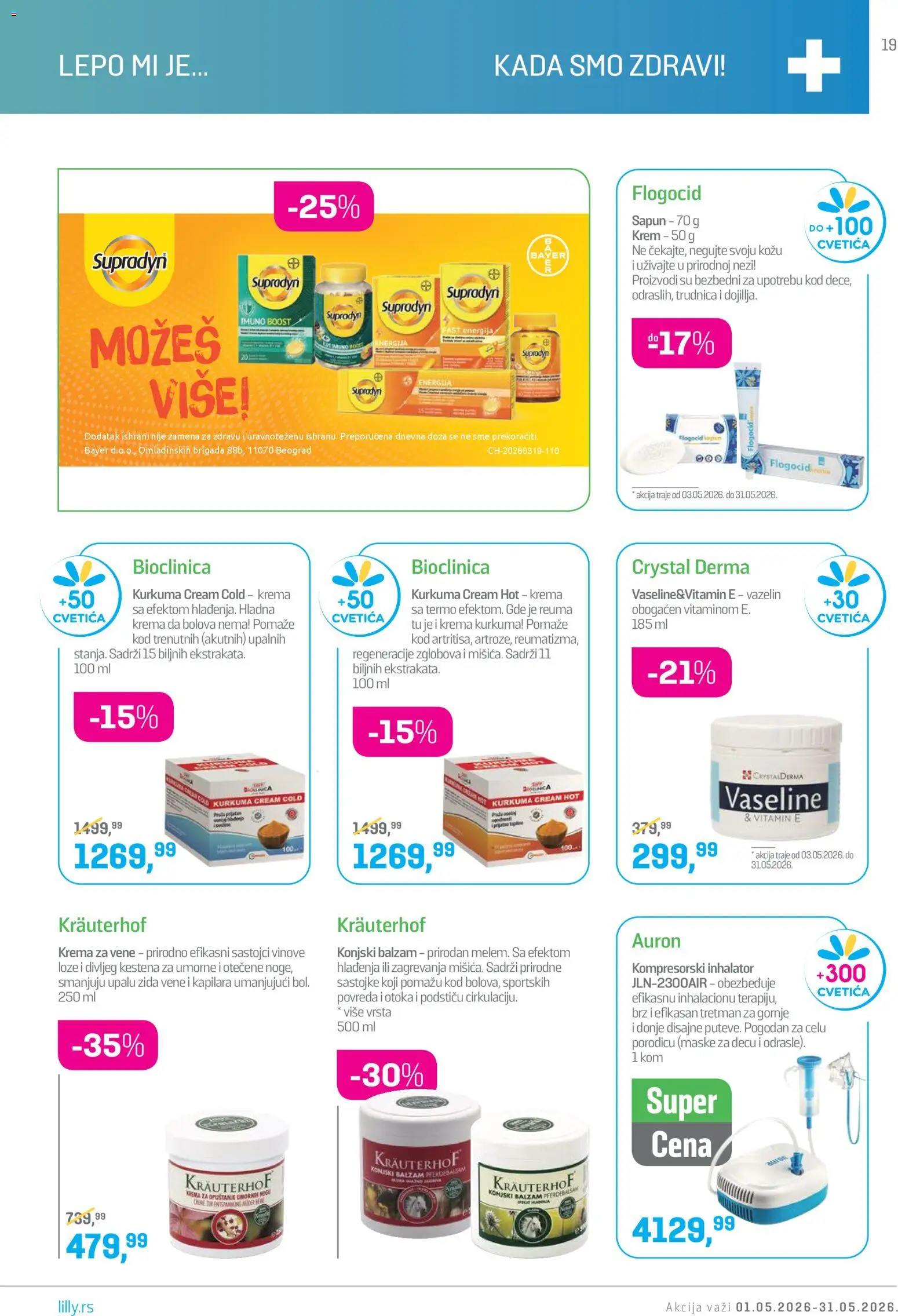 Lilly drogerie katalog - važi od 01.05.2026 | Strana: 19 | Proizvode: Balzam, Krema, Sapun