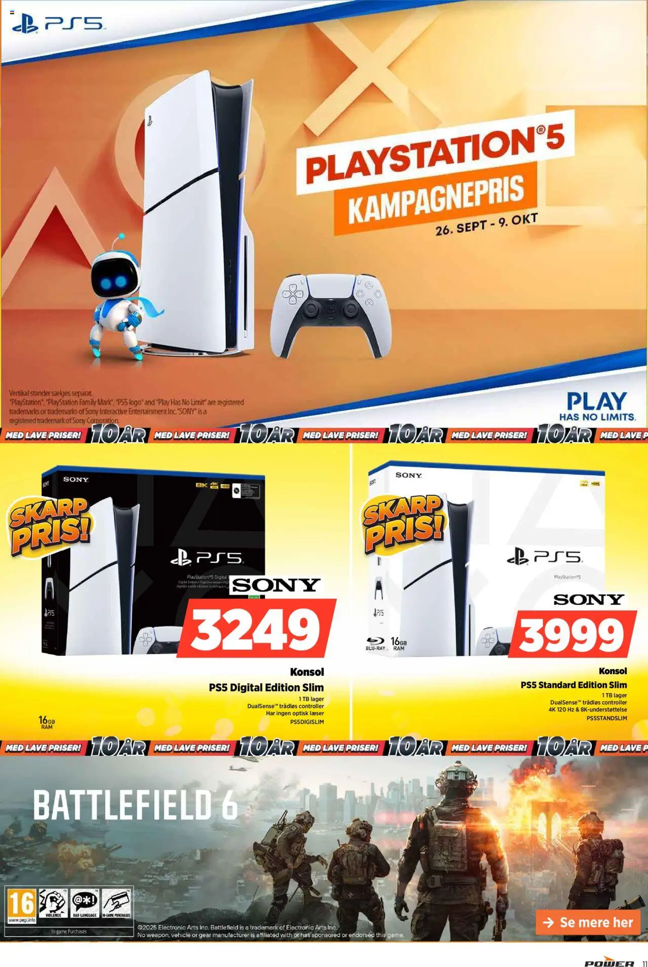 Power tilbudsavis – gyldig fra 03.10.2025 | Side: 11 | Produkter: Is, Playstation, Bad