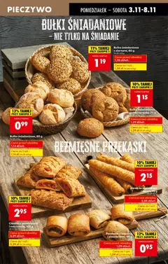 Pogląd oferty "Bułka śniadaniowa z ziarnami, 80 g, Bułka śniadaniowa z ziarnami, 80 g" - ważna od 03.11.2025 | Strona: 31 | Produkty: Pieczywo, Kapusta, Bułka
