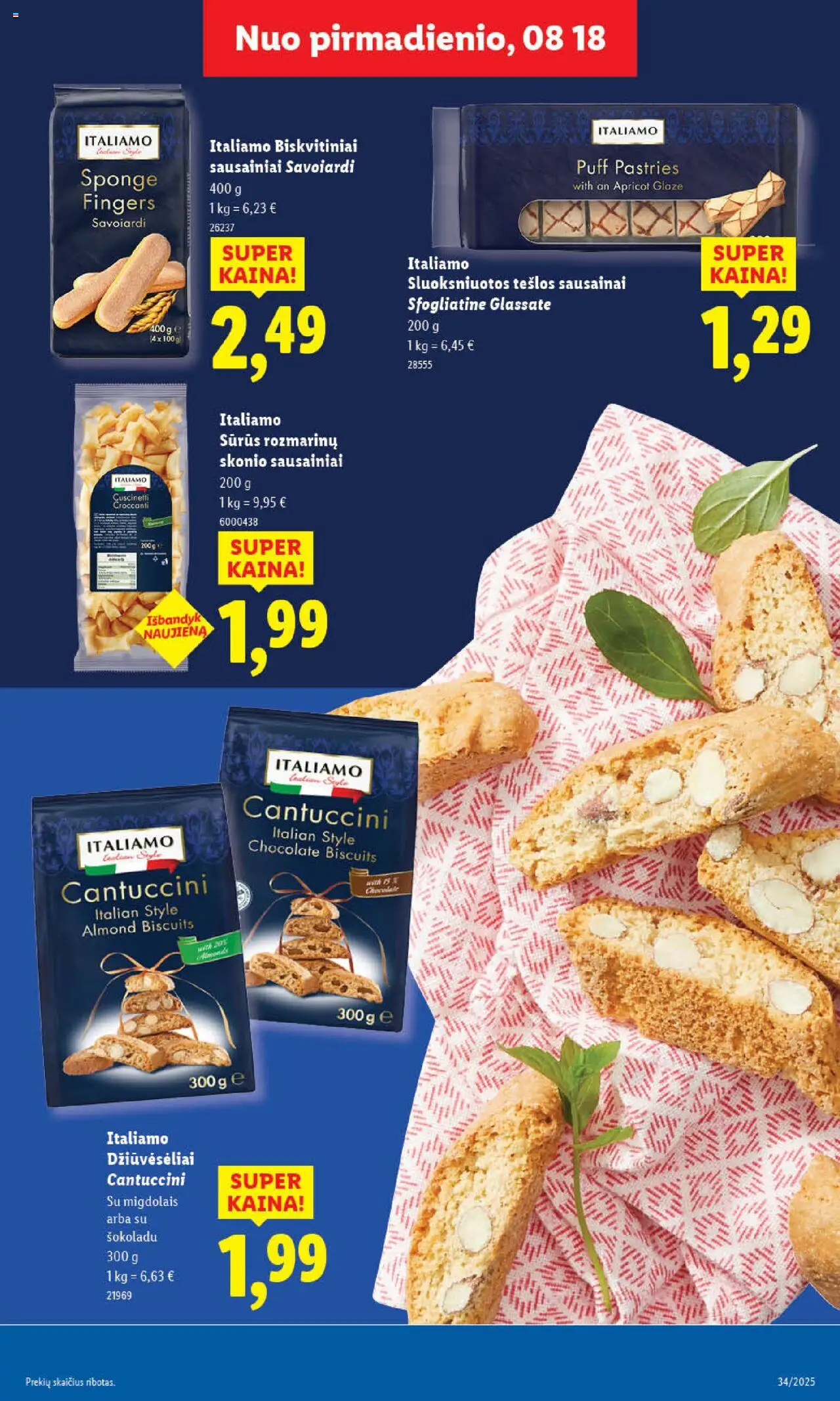LIDL leidinys│galioja nuo 18.08.2025 | Puslapis: 25 | Prekių: Sausainiai