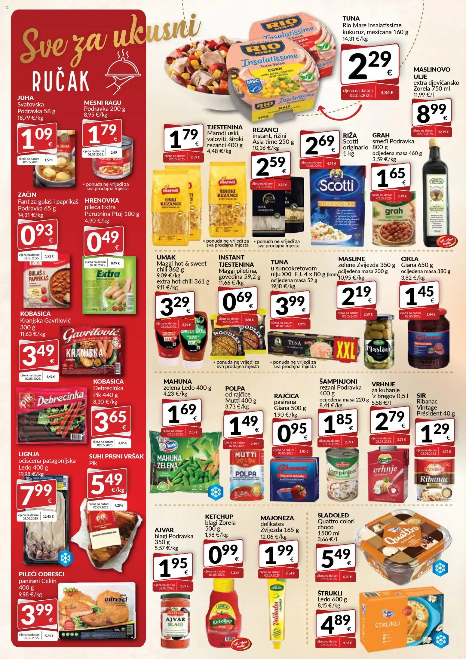 Bakmaz katalog | vrijedi od 18.03.2026 | Stranica: 4 | Proizvodi: Rio Mare, Grah, Maslinovo ulje, Kobasica