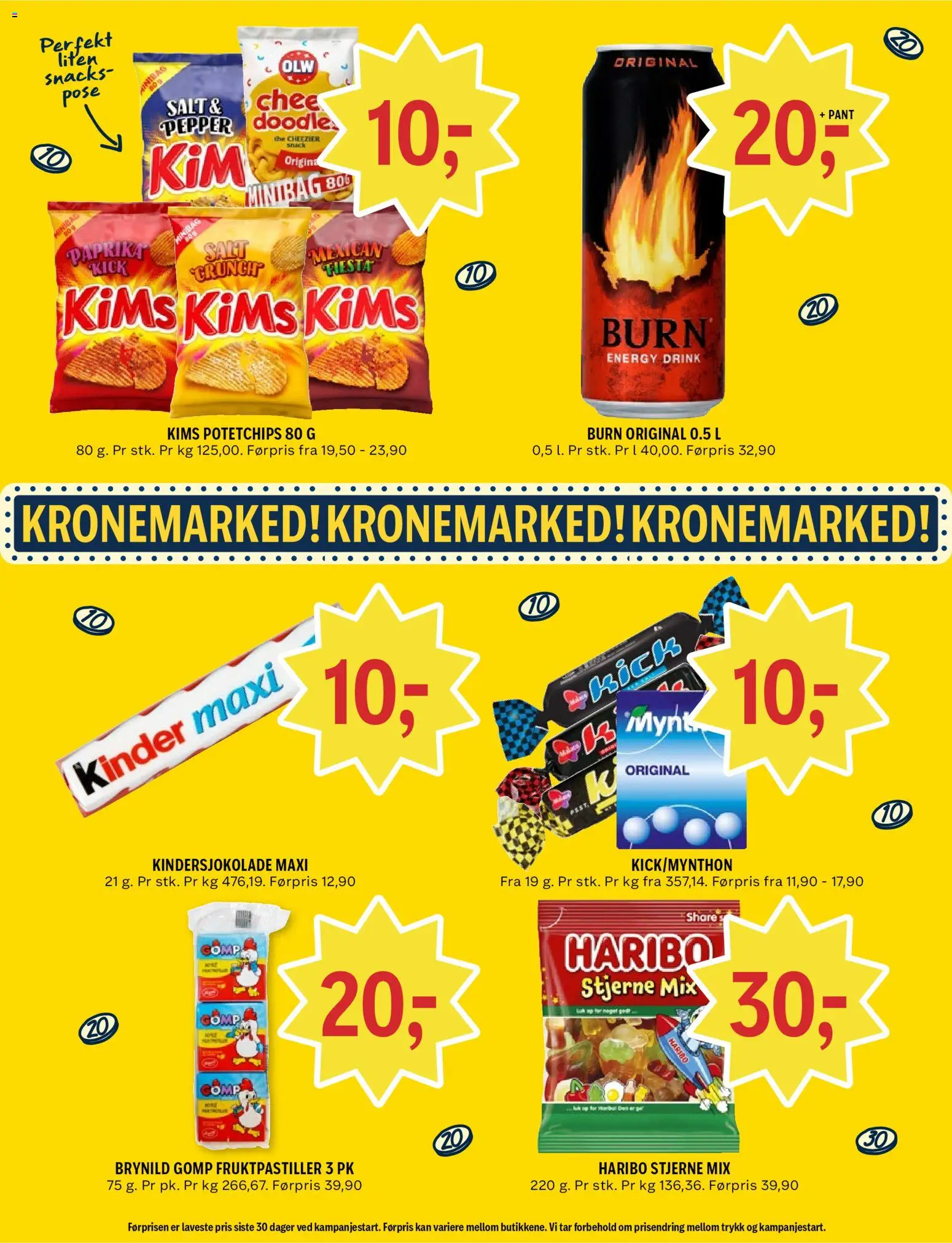 {H1} | Side: 30 | Produkter: Snacks, Paprika, Суміш дитяча