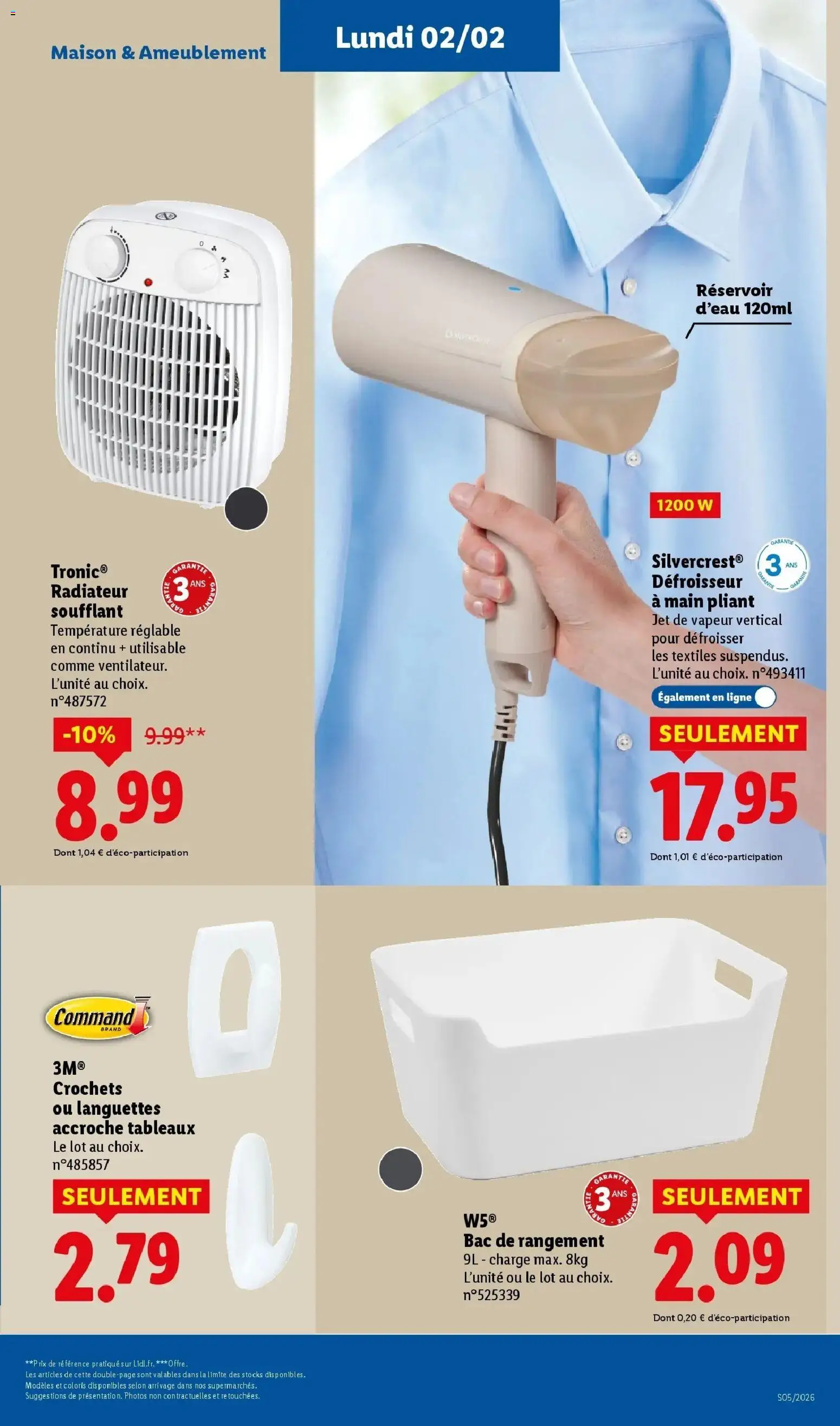 Catalogue LIDL du 28/01/2026 | Promo prospectus en ligne | Page: 65 | Produits: Réservoir d'eau, Radiateur