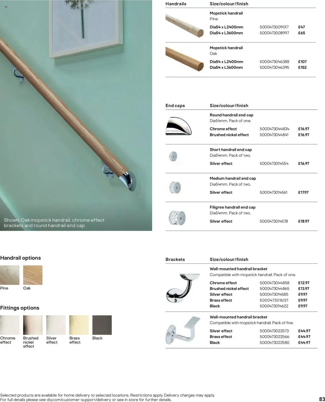 {H1} | Page: 83 | Products: Cap, End caps