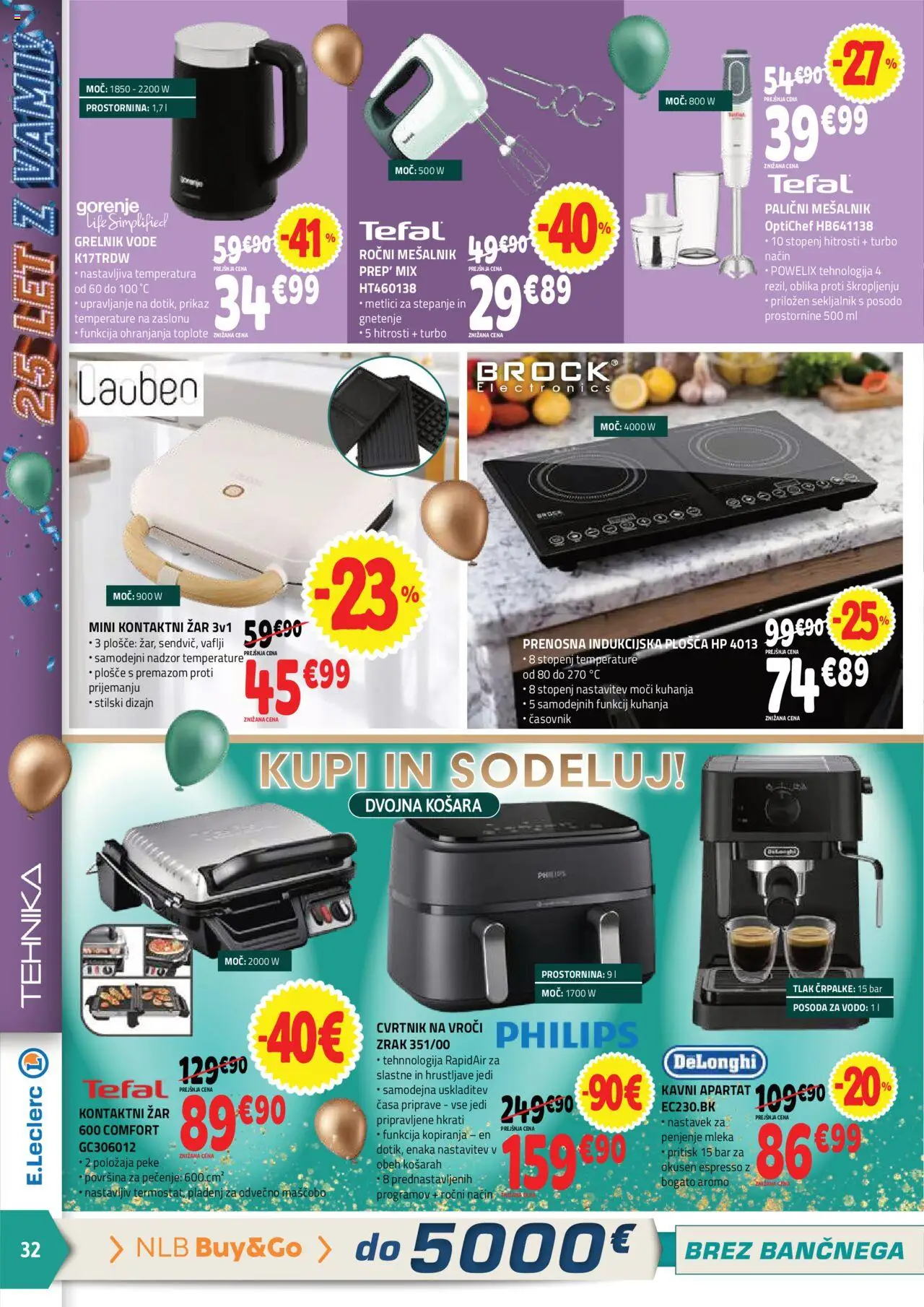 Novi E.leclerc katalog ponudbe – veljaven od 22.10.2025 | Stran: 4 | Izdelki: Zar, Košara, Vaflji, Časovnik