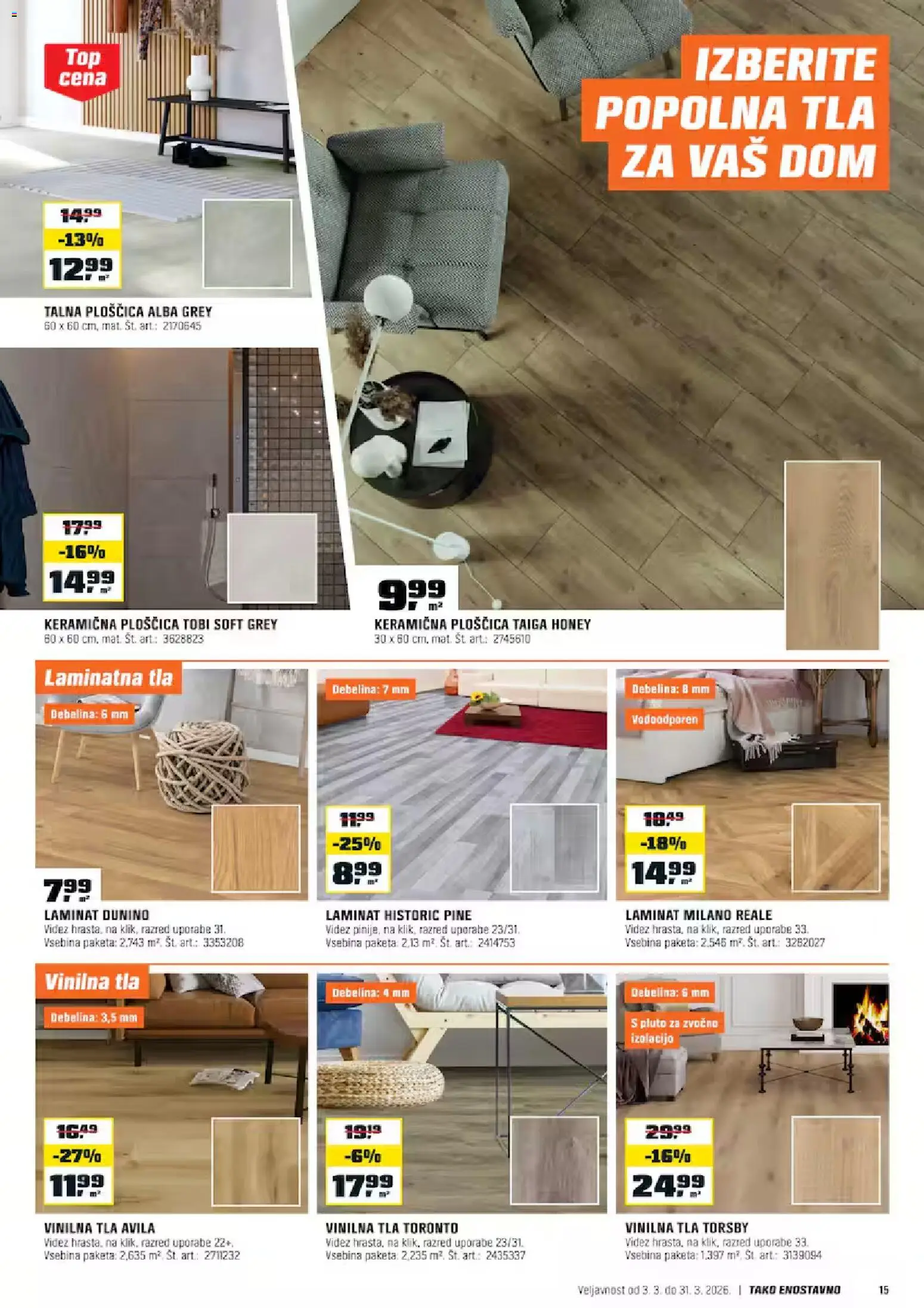 Novi OBI katalog ponudbe – veljaven od 03.03.2026 | Stran: 15