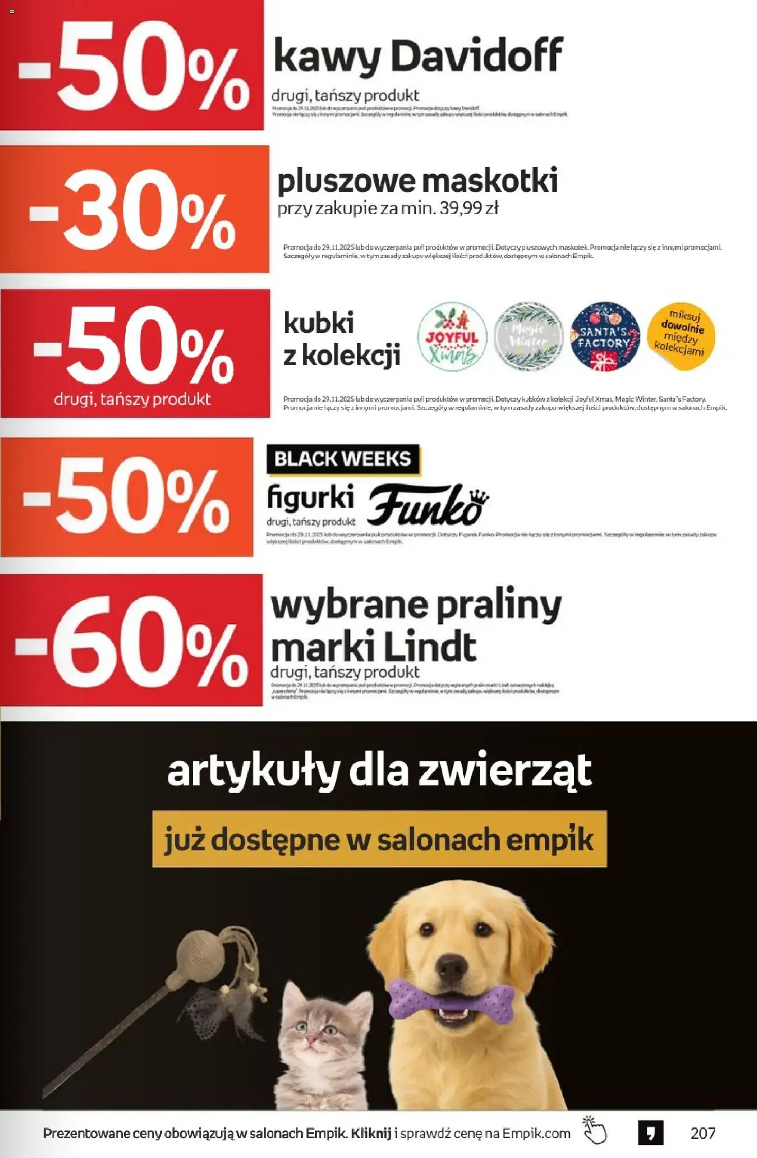 Empik Black Friday od 26.11.2025 | Strona: 207 | Produkty: Praliny, Figurki