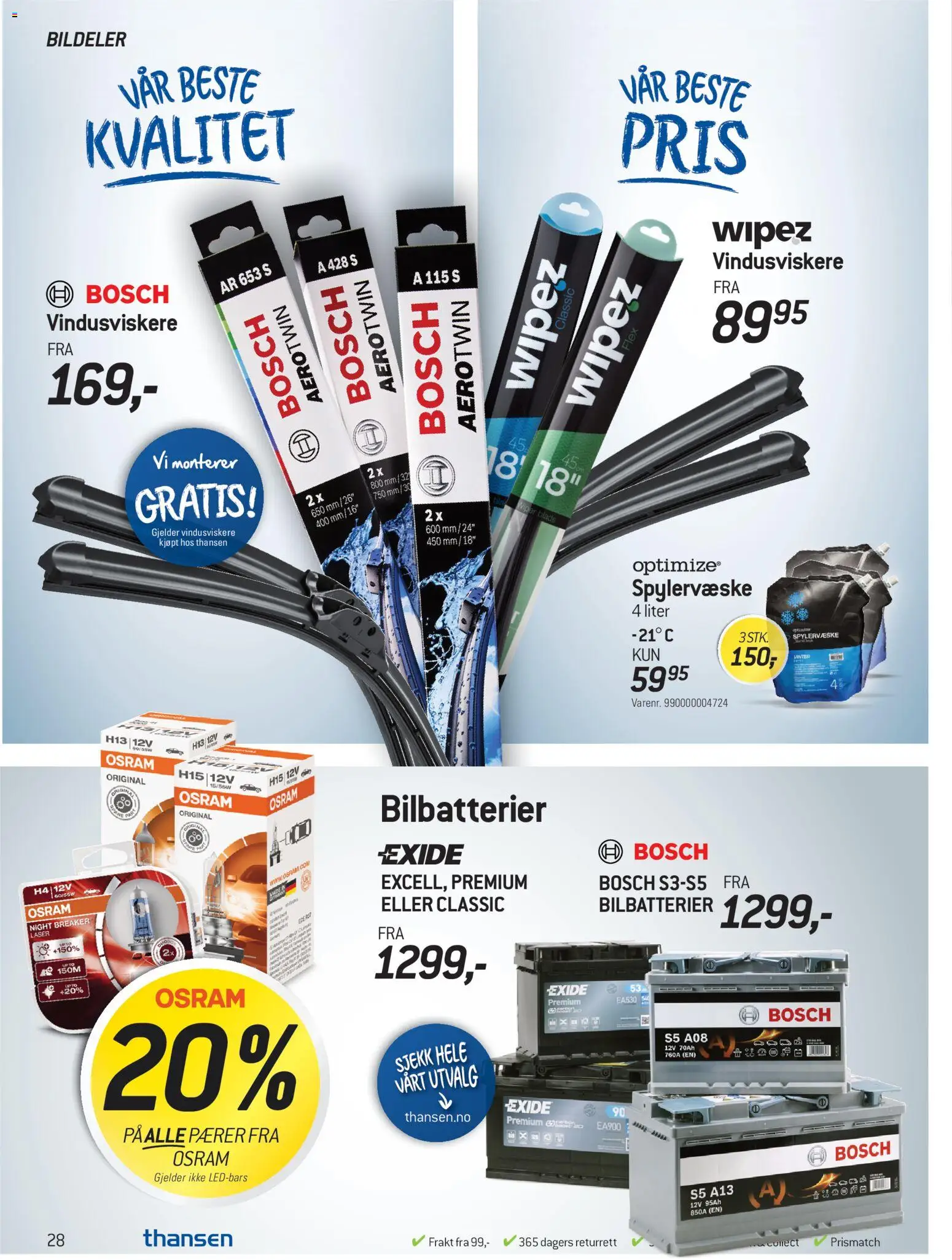 {H1} | Side: 28 | Produkter: Pærer