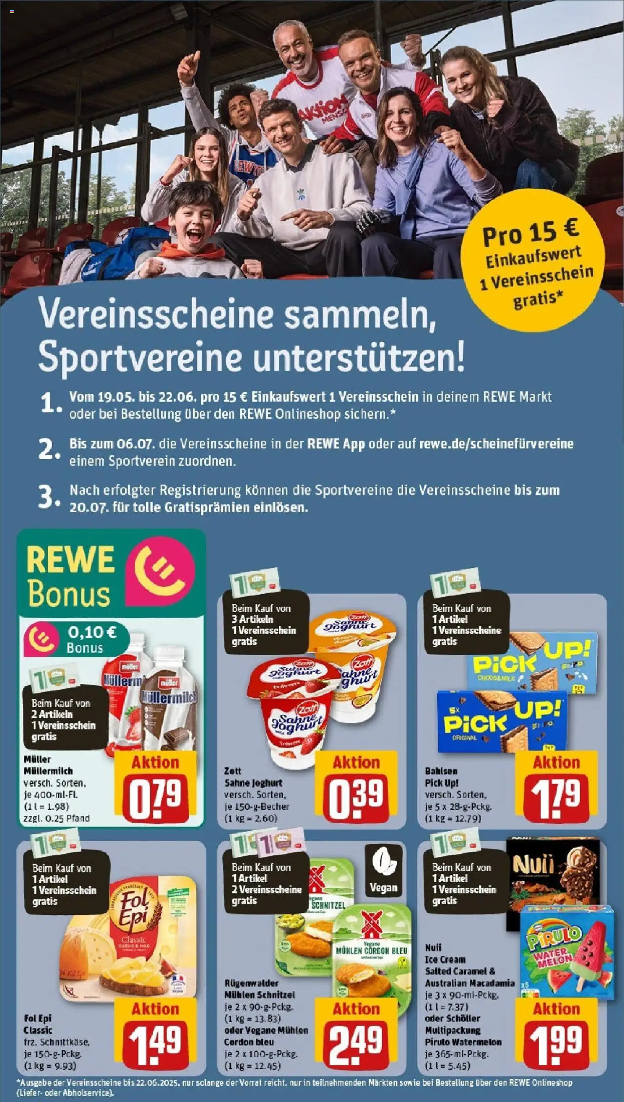 Rewe - Rewe: Wochenangebote - gültig ab dem 18.05.2025 | Seite: 4 | Produkte: Joghurt, Schnitzel, Muller mullermilch, Sahne