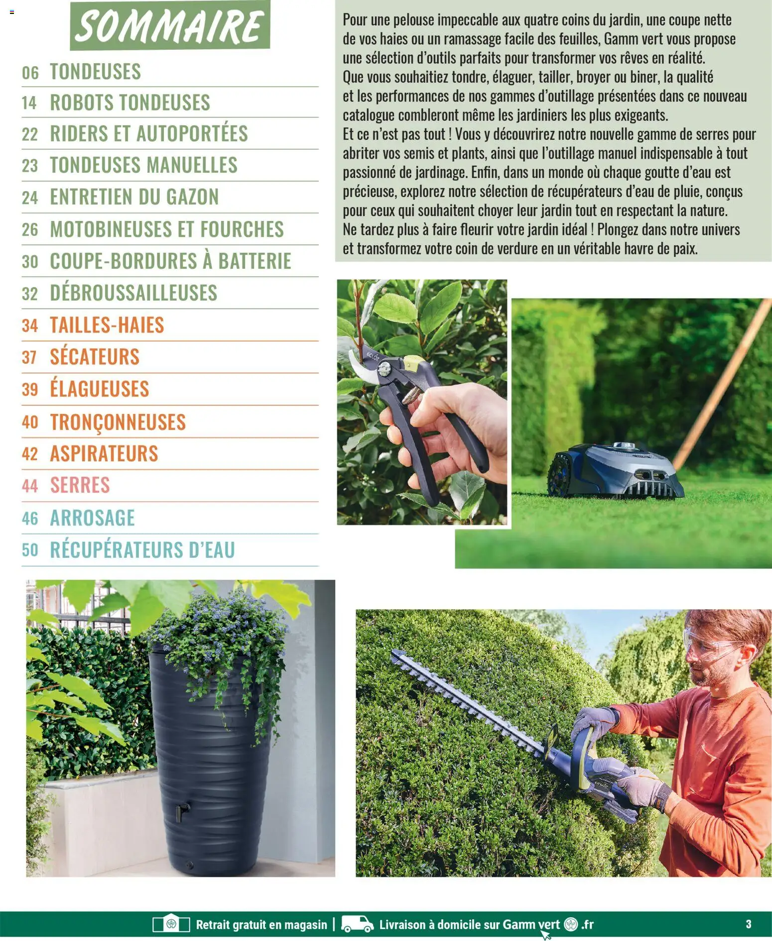 {H1} | Page: 3 | Produits: Gazon, Batterie