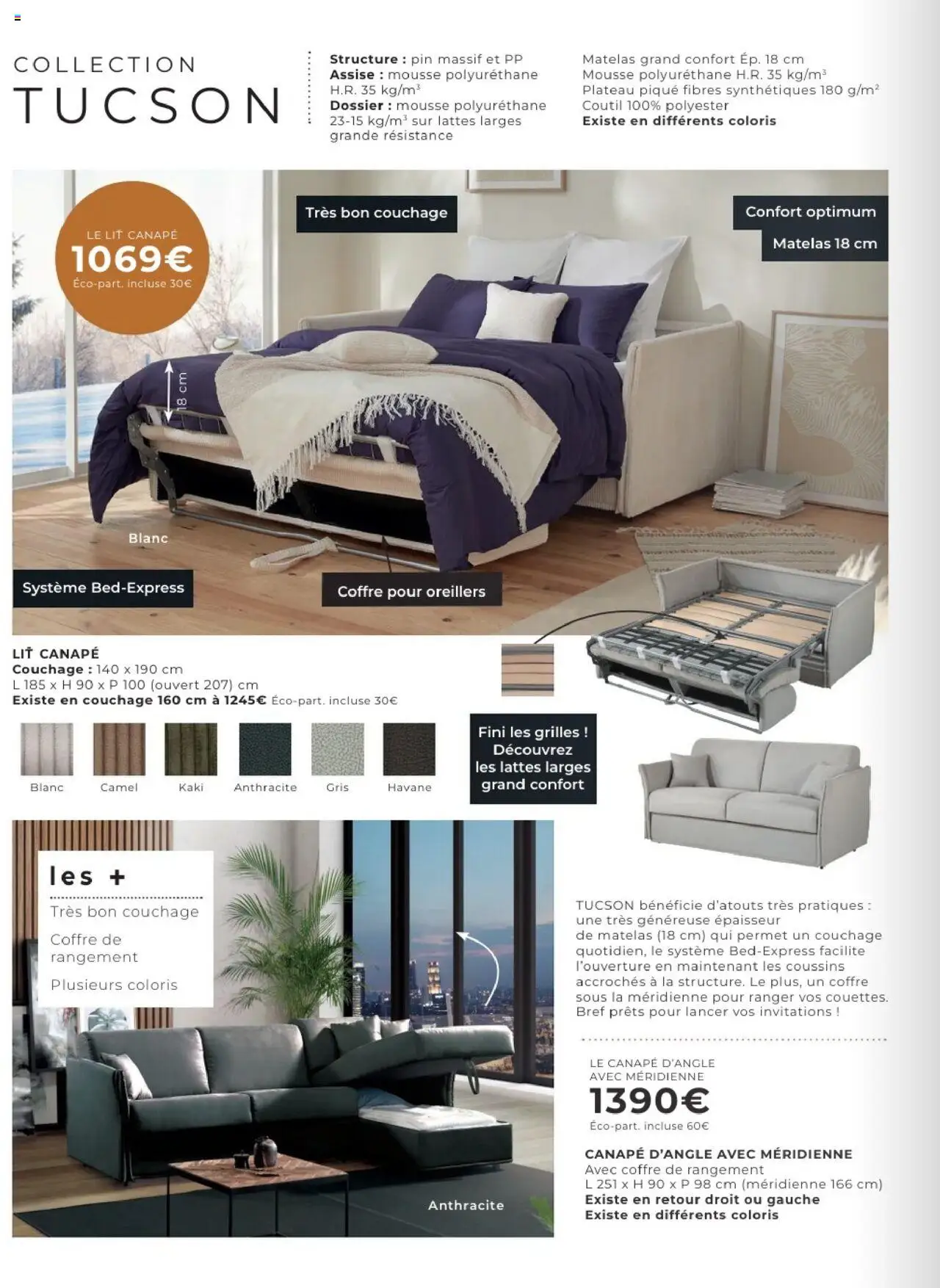{H1} | Page: 20 | Produits: Lit, Matelas, Canapé, Coffre de rangement