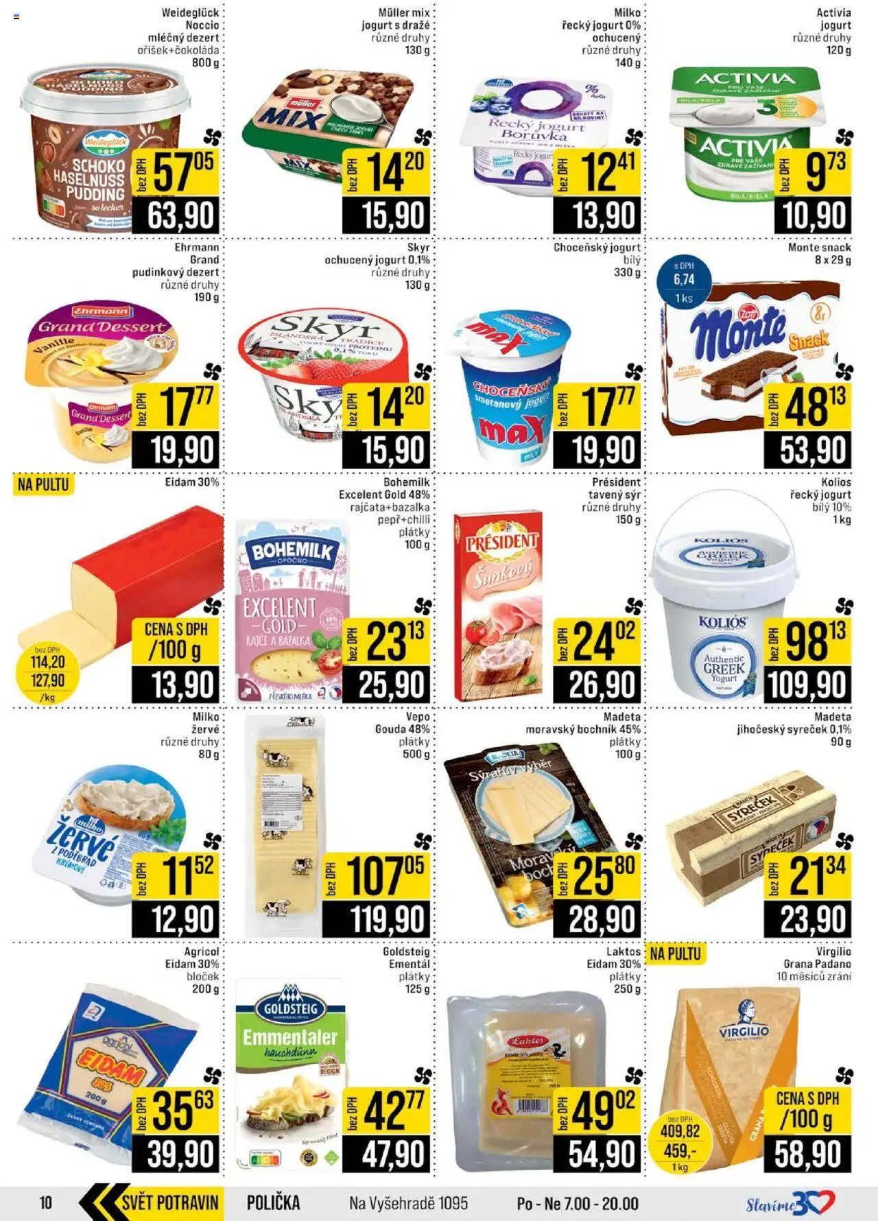 Jip leták - Cash & Carry od 15.10.2025 | Strana: 10 | Produkty: Polička, Sýr, Jogurt, Bazalka
