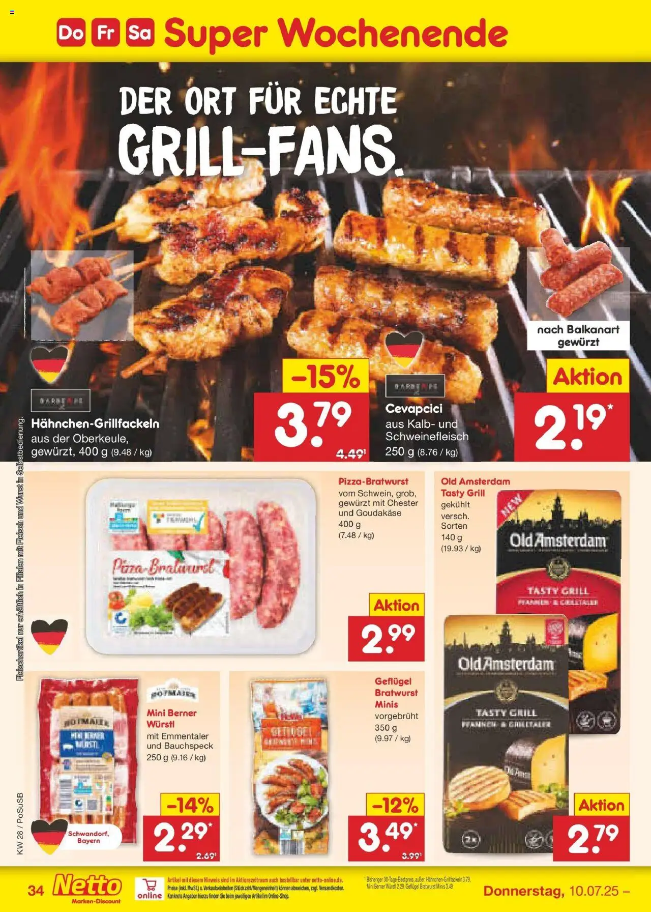 Netto Marken-Discount prospekt Regensburg	 - gültig ab dem 06.07.2025 | Seite: 50 | Produkte: Grill, Würstl, Cevapcici, Wurst