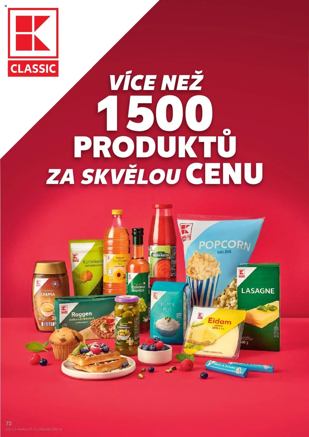 Kaufland leták od 01.10.2025 | Strana: 72 | Produkty: Eidam, Popcorn, Crema, Lasagne