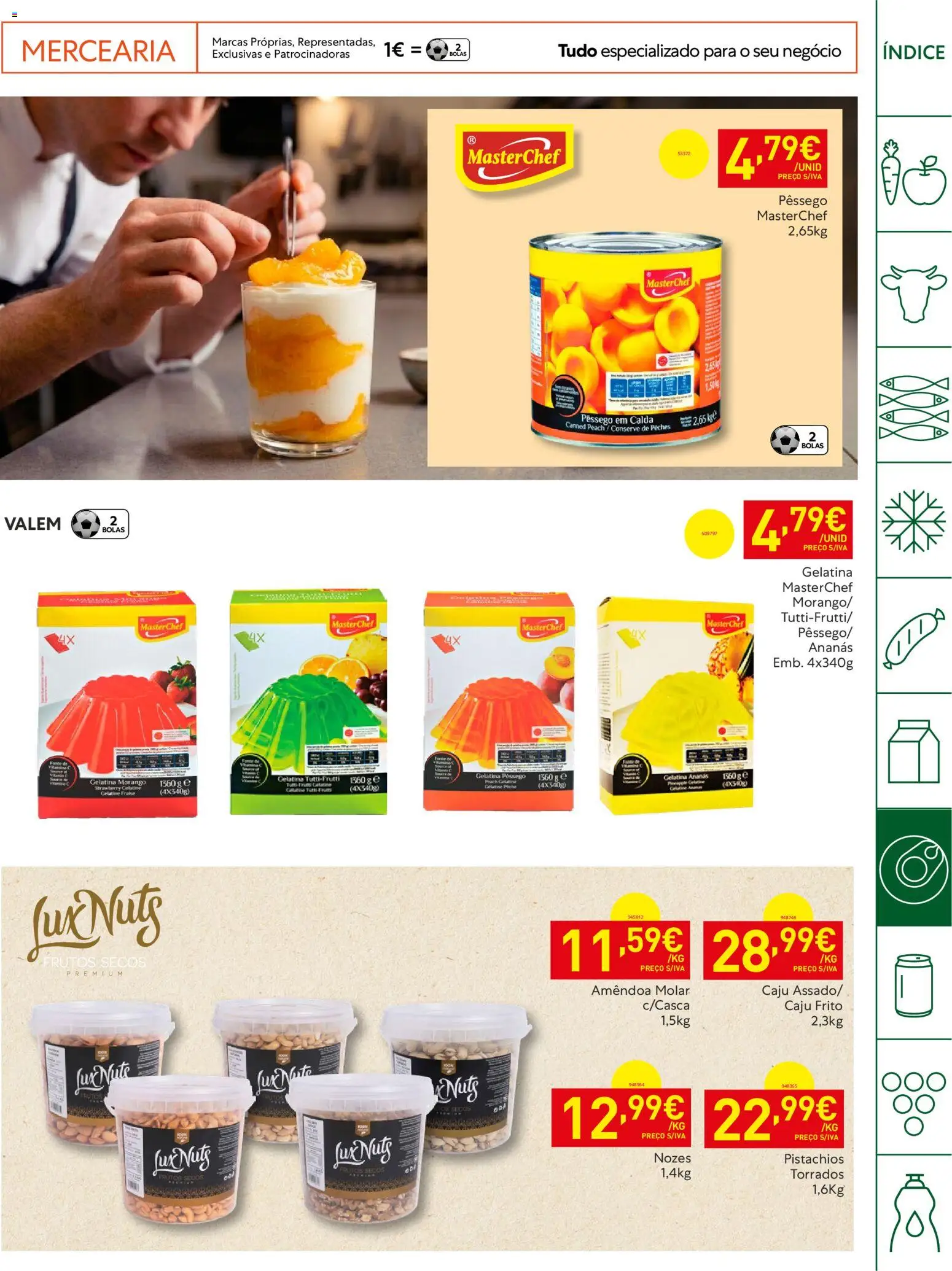 Recheio Horeca │ válido de 28.04.2026 | Página: 23 | Produtos: Gelatina, Nozes
