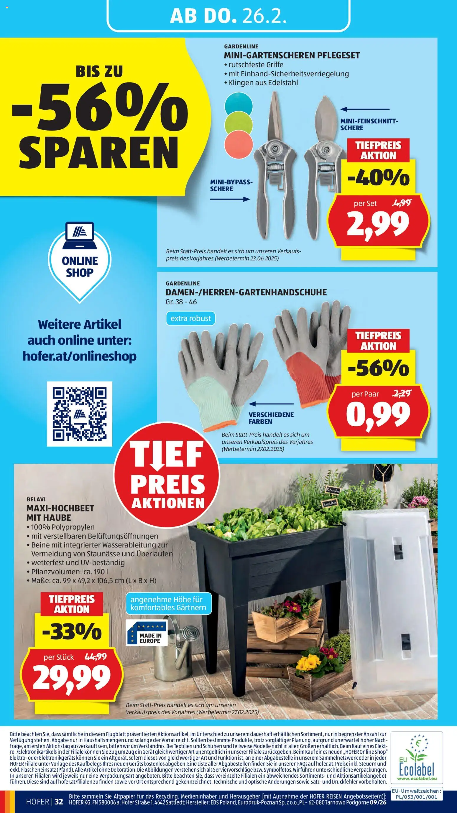 Hofer AT akciós ujság - amely érvényes a következő dátumtól: 20.02.2026 | Oldal: 36