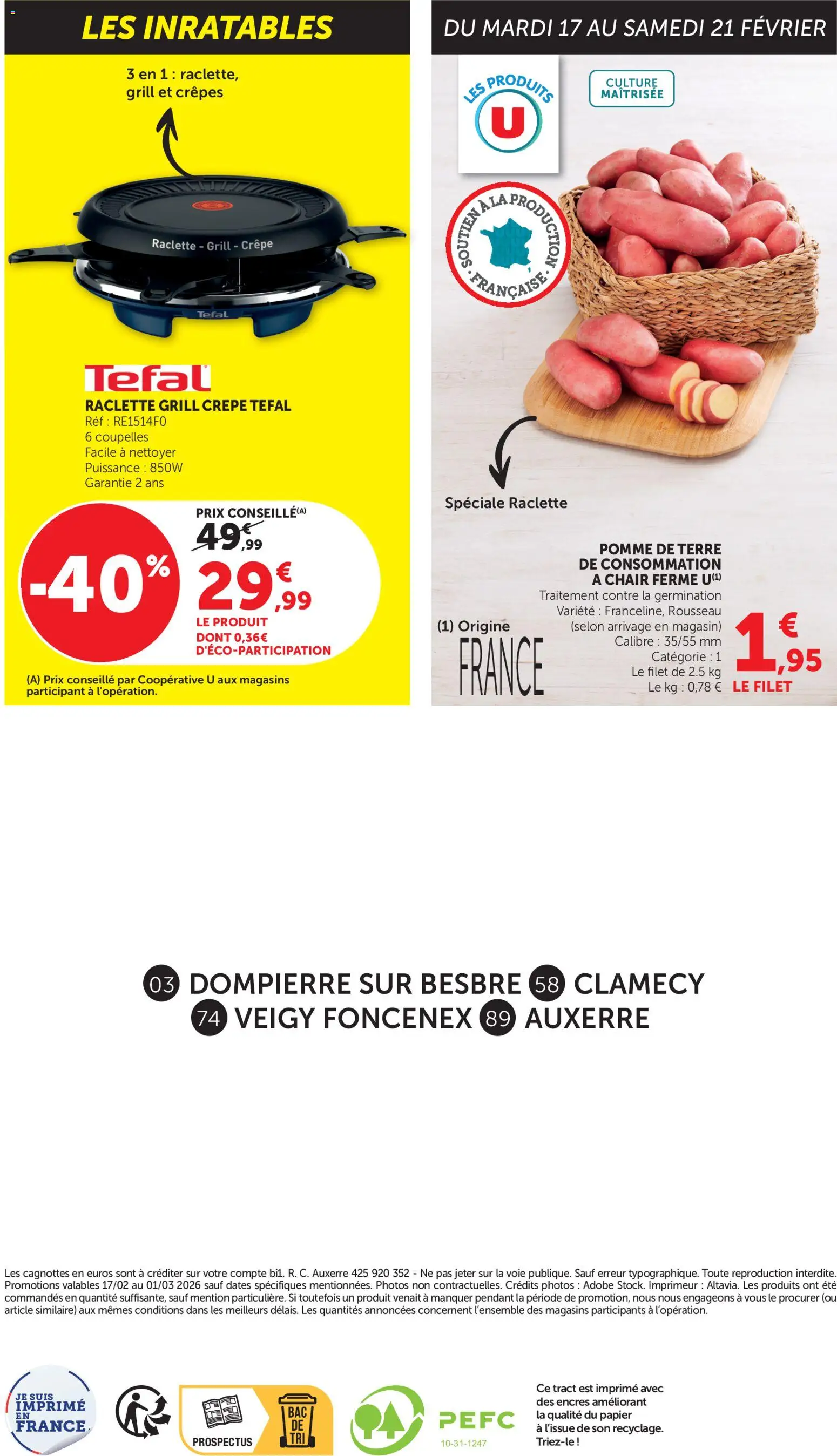 {H1} | Page: 32 | Produits: Pomme, Grill, Pomme de terre, Raclette