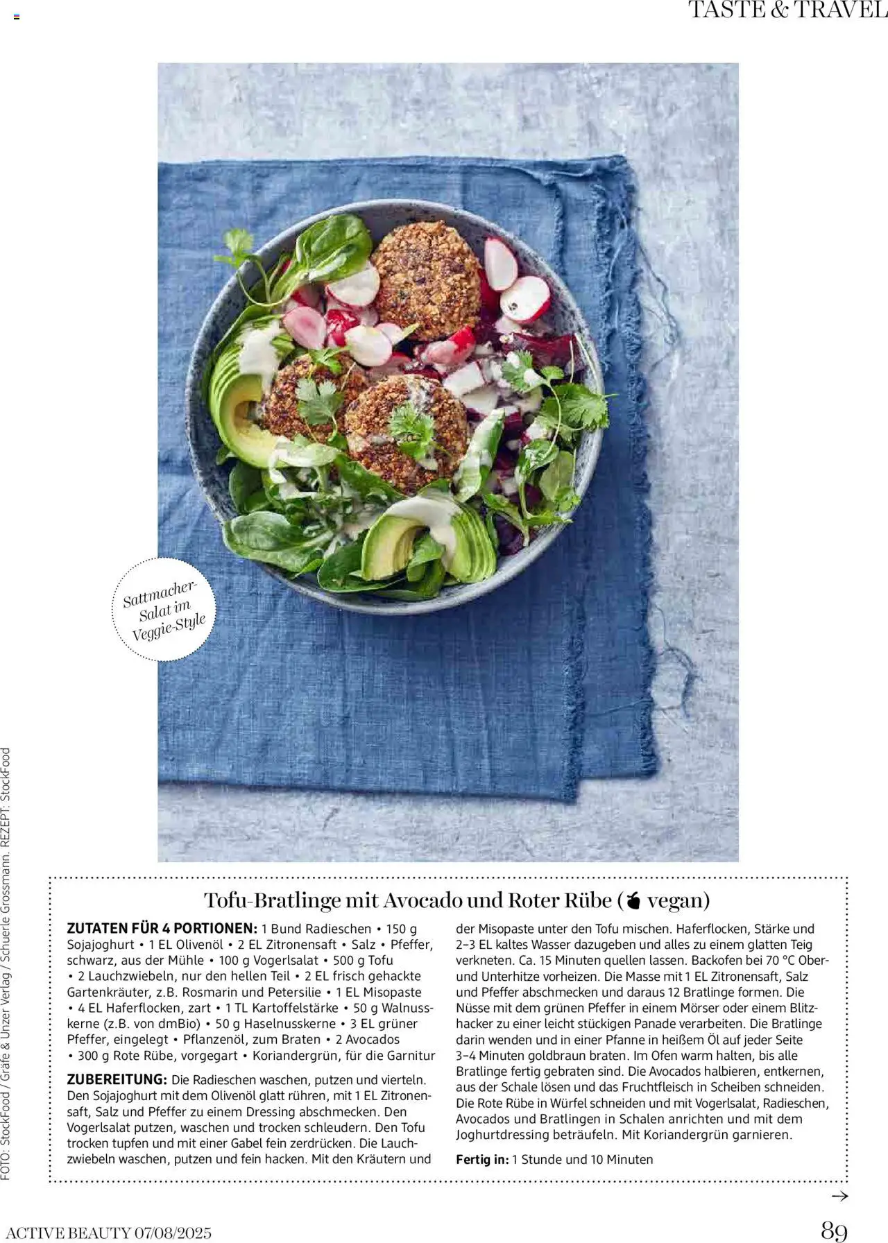 dm drogerie markt Active Beauty Magazin 07-08/2025 gültig ab 03.07.2025 | Seite: 89 | Produkte: Salat, Pfeffer, Petersilie, Öl