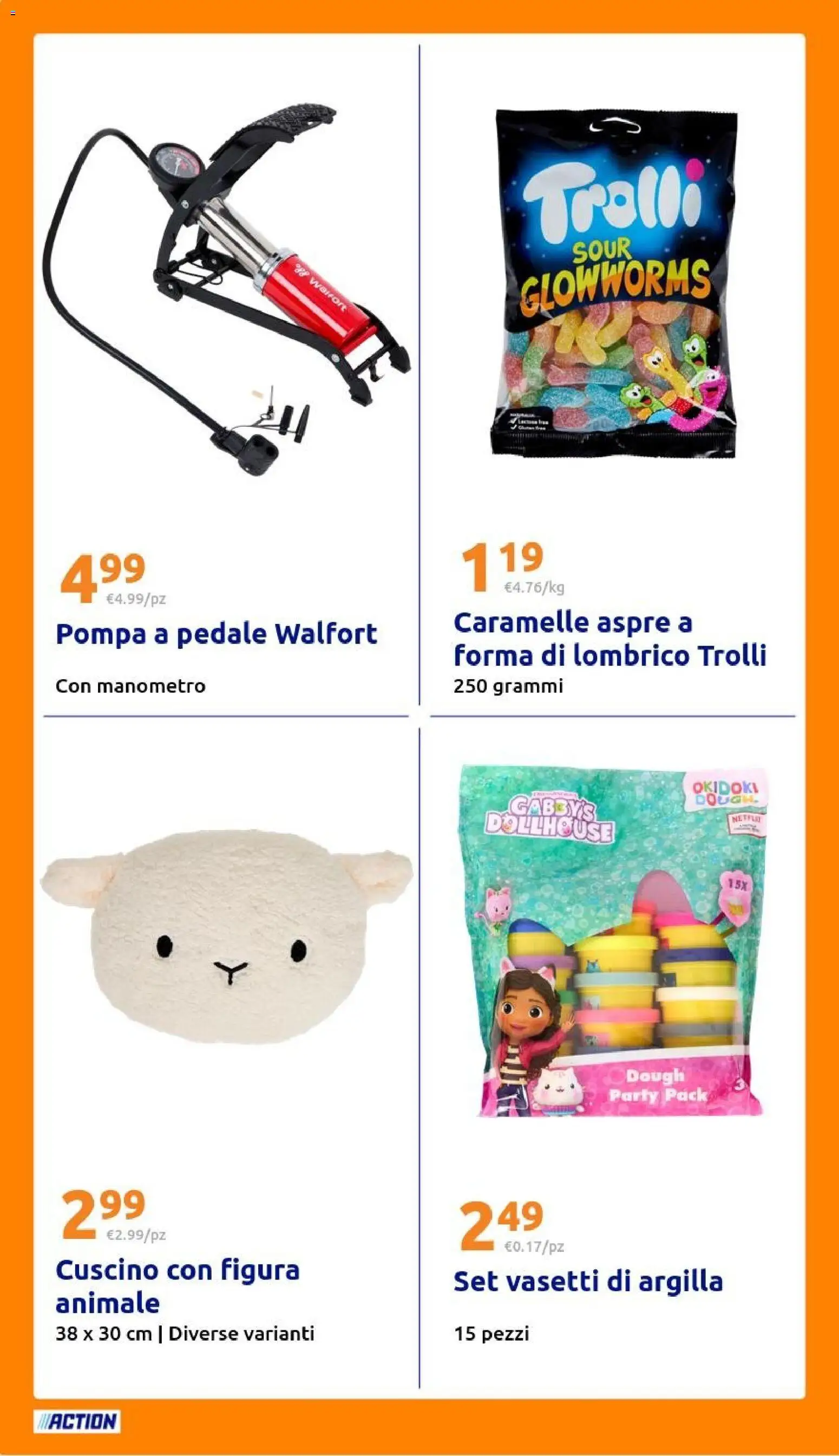 Volantino Action del 01.04.2026 | Pagina: 26 | Prodotti: Caramelle, Manometro, Cuscino