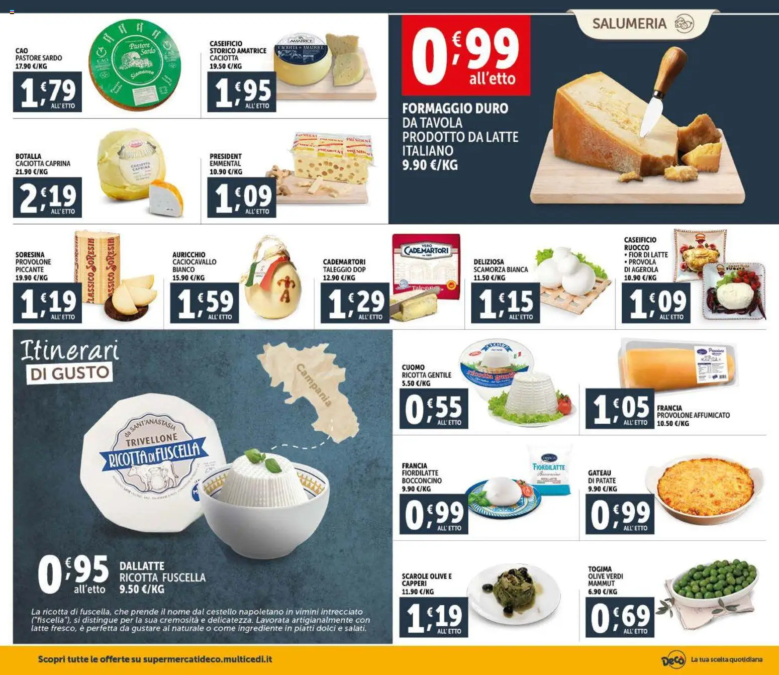 Volantino Decò del 09.01.2026 | Pagina: 2 | Prodotti: Provolone, Patate, Olive, Provola