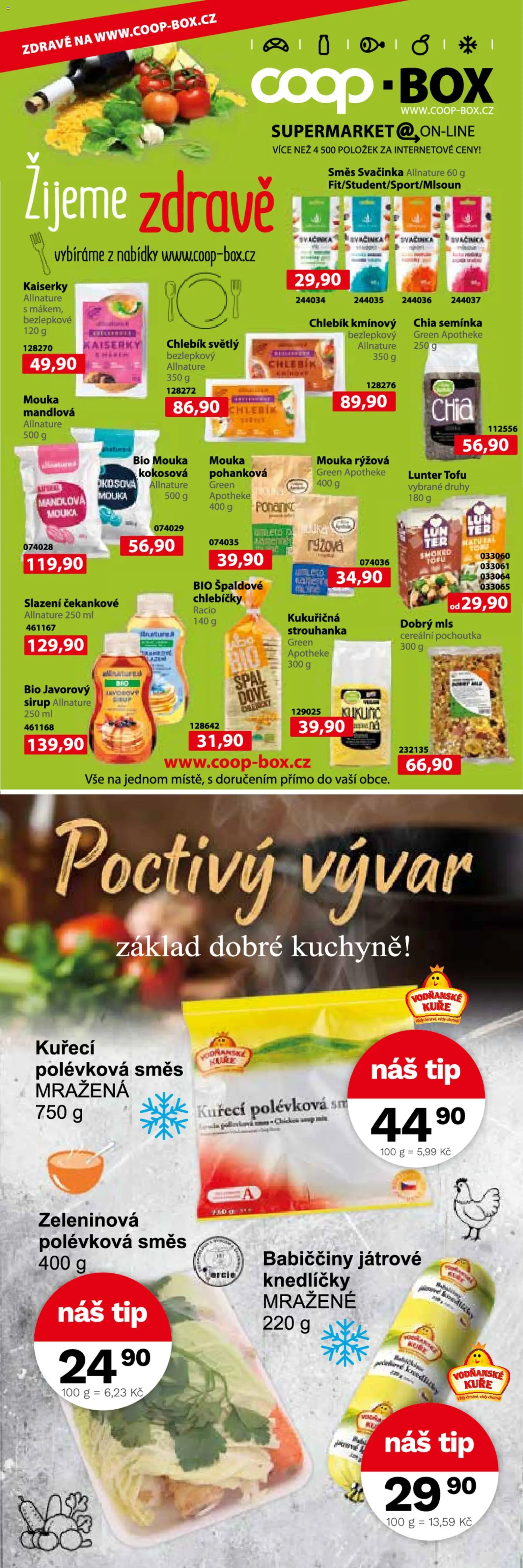 Konzum leták od 07.01.2026 | Strana: 3 | Produkty: Sirup, Vývar, Semínka, Kuře