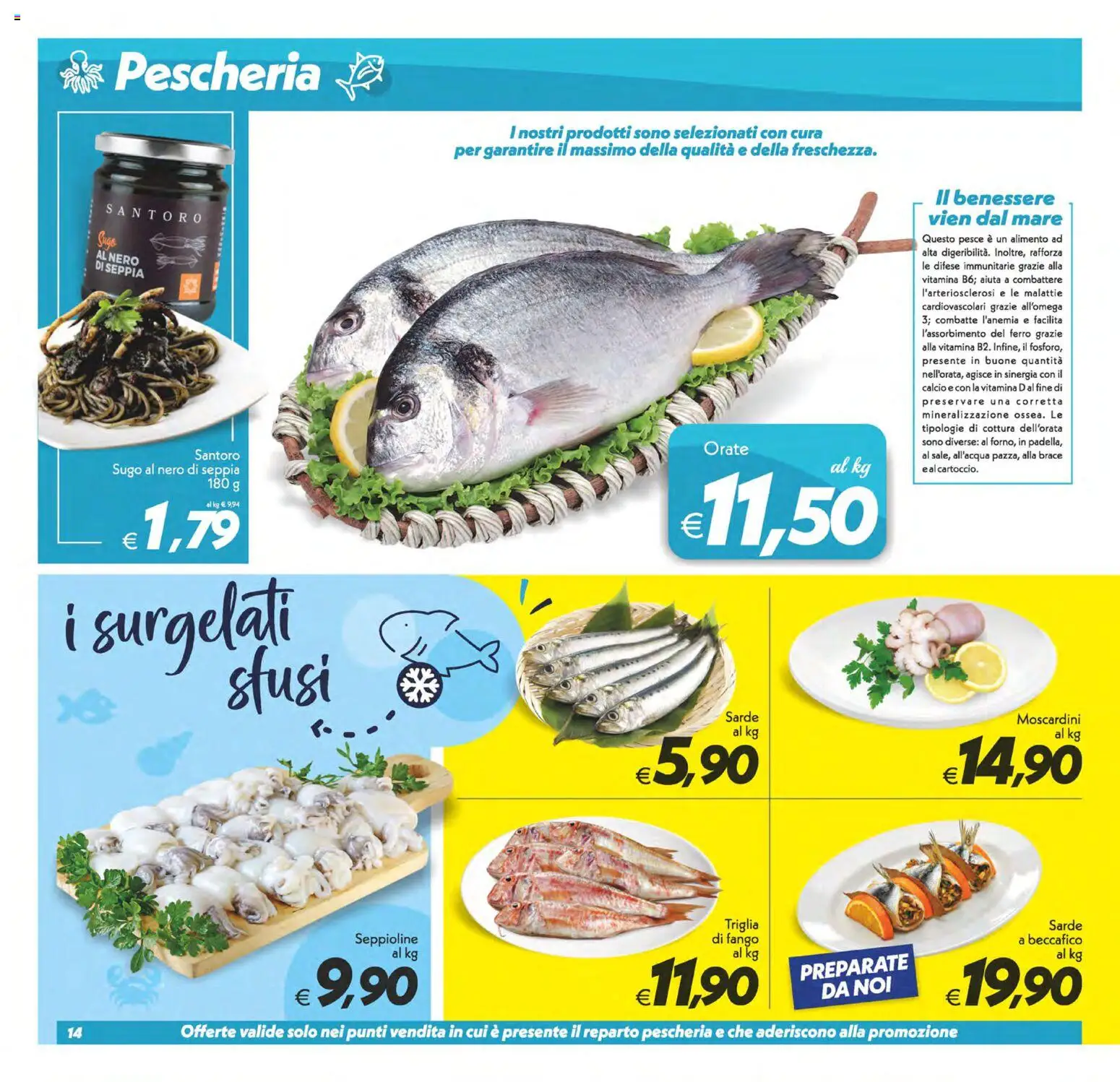Volantino SuperConveniente del 06.03.2026 | Pagina: 14 | Prodotti: Pesce, Sugo