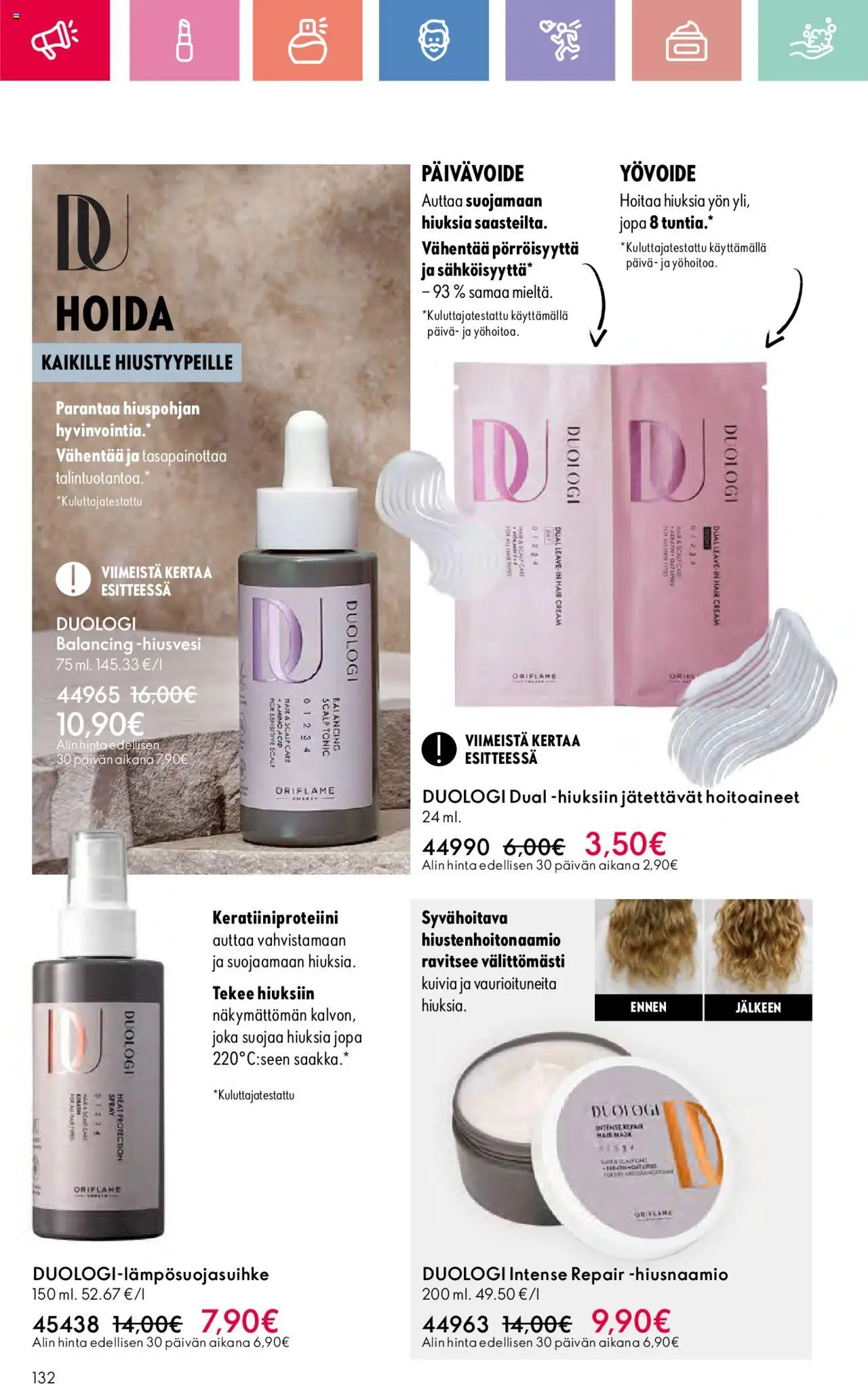  | Sivu: 132 | Tuotteet: Hiusnaamio, Yövoide