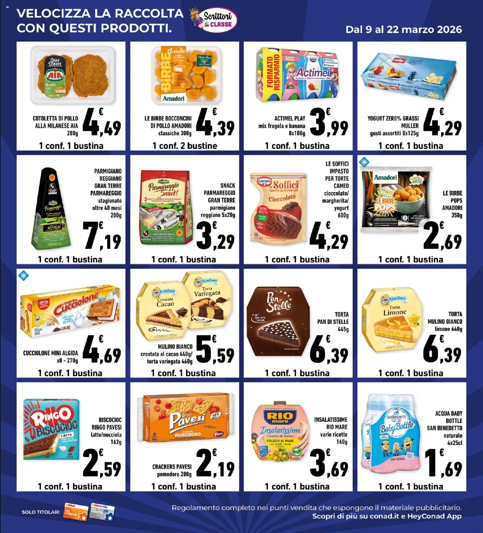 Volantino Conad del 11.03.2026 | Pagina: 27 | Prodotti: Yogurt, Insalata, Pomodoro, Latte
