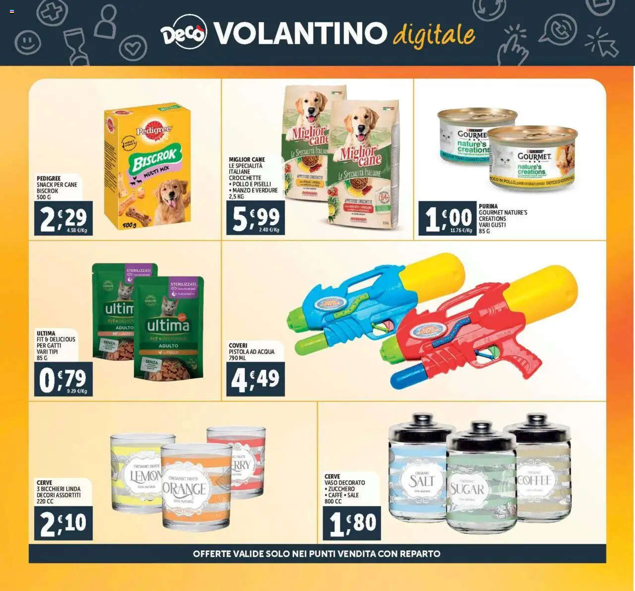 Volantino Decò del 08.08.2025 | Pagina: 31 | Prodotti: Pollo, Manzo, Tonno, Vaso