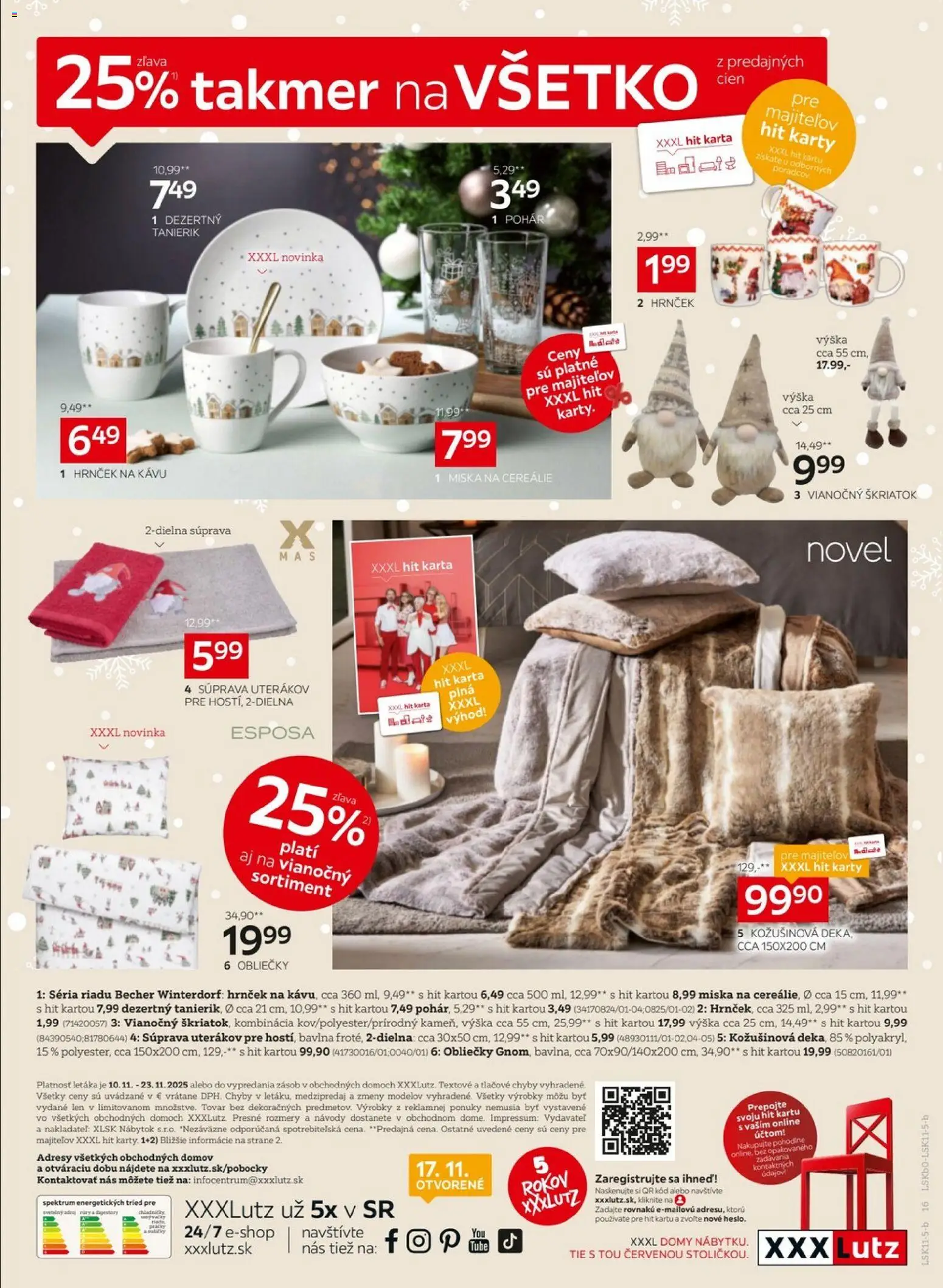 Nové XXXLutz akcie – leták je platný od 10.11.2025 | Strana: 16 | Produkty: Nábytok, Obliečky, Práčky
