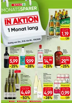 Vorschau von dem Prospekt - Spar Monatssparer - Tirol  gültig ab 21.08.2025