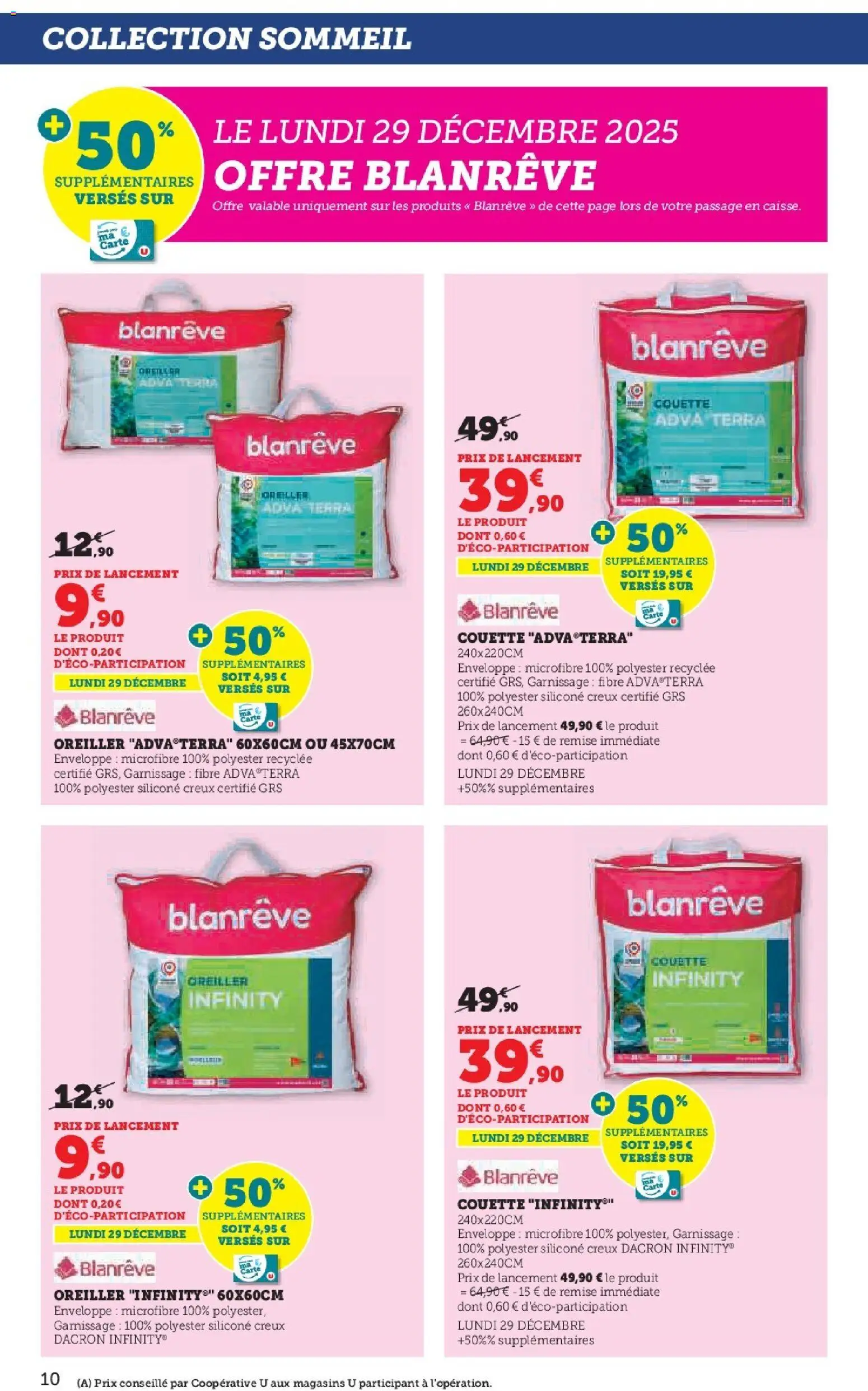 {H1} | Page: 10 | Produits: Enveloppe, Oreiller, Couette