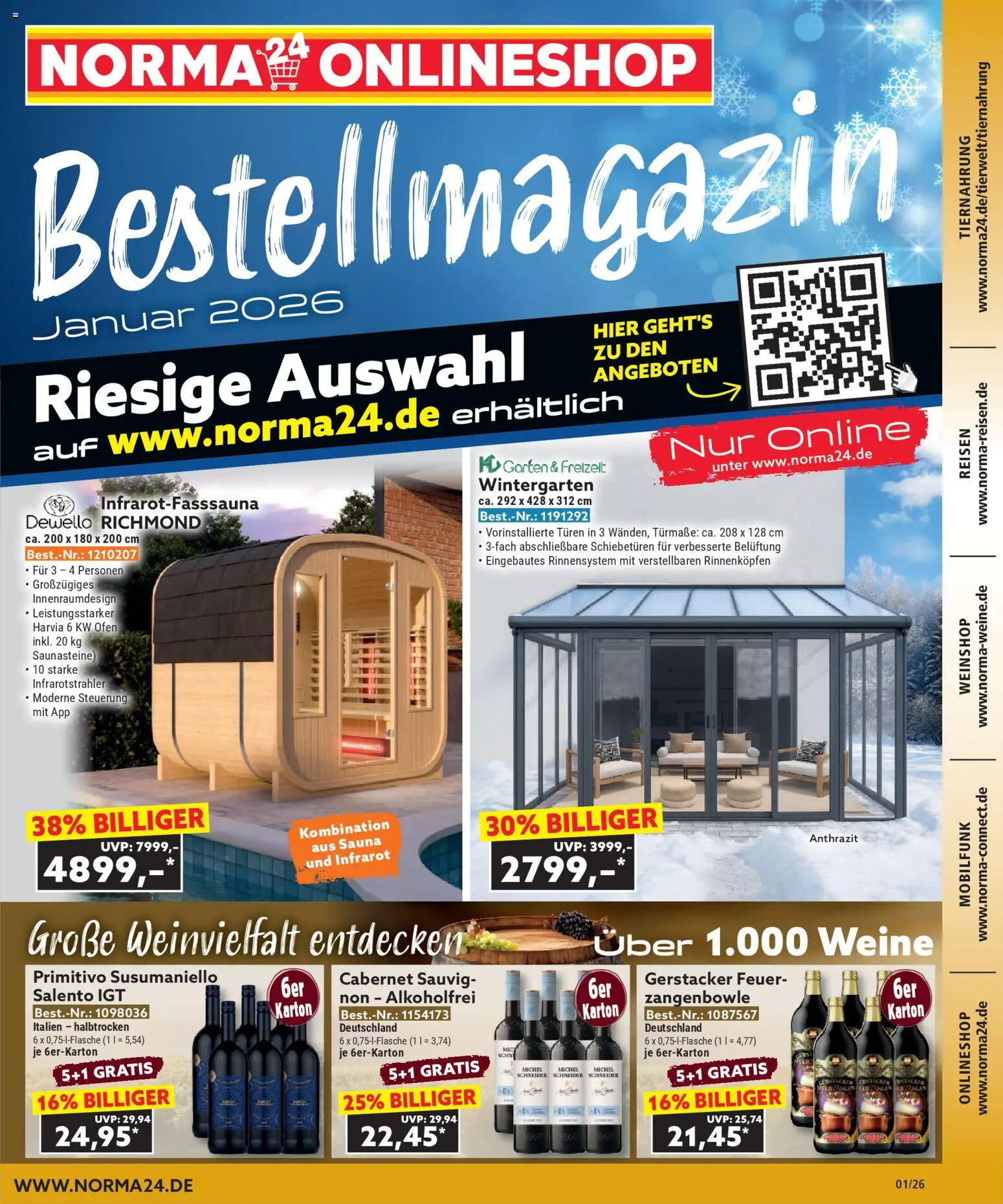 Norma Bestellmagazin Januar 2026 – gültig ab 01.01.2026 | Seite: 1 | Produkte: Ofen