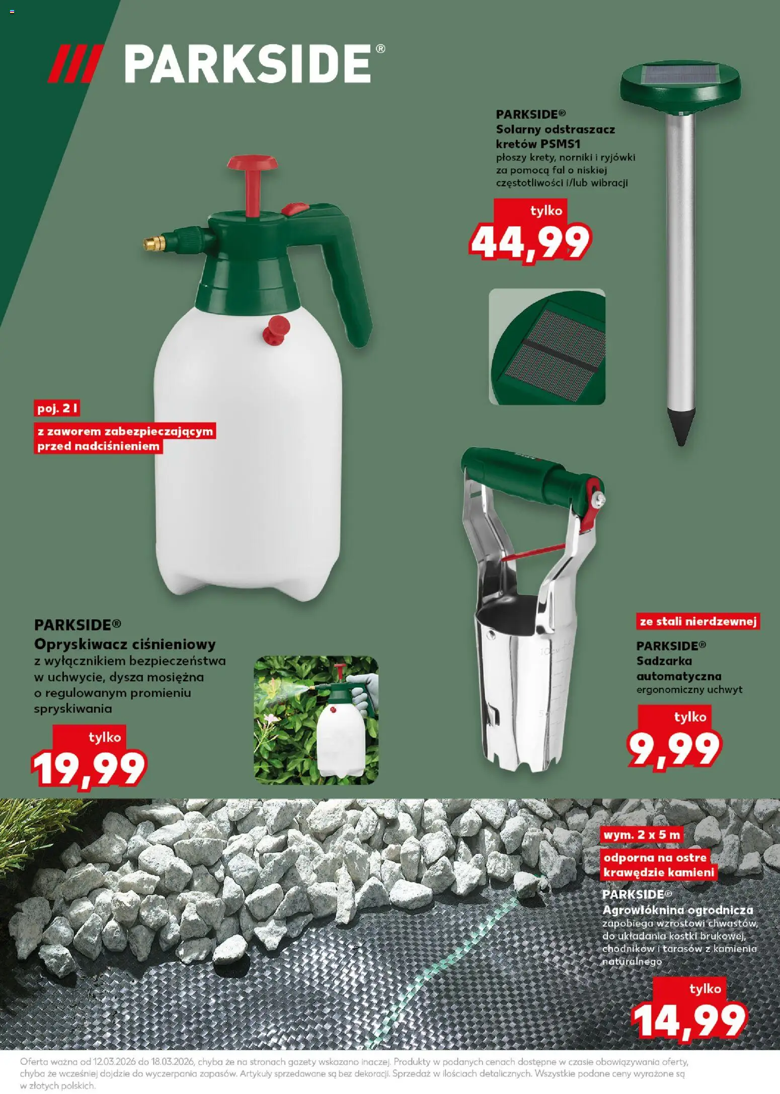 Kaufland Polsko leták - Wiosenne inspiracje od 12.03.2026 | Strana: 5 | Produkty: Parkside