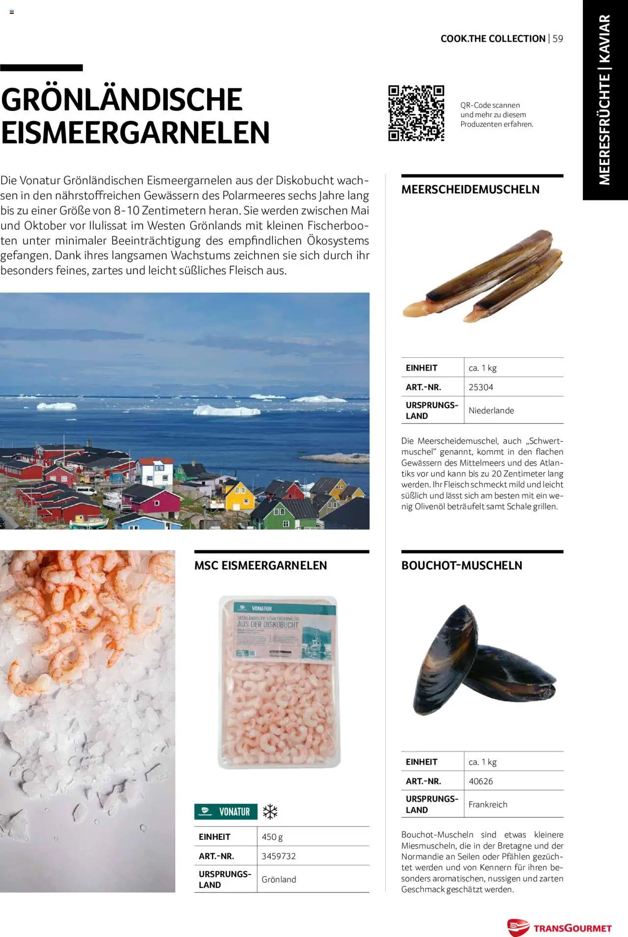 Transgourmet Cook Look-Book gültig ab 01.09.2023 | Seite: 59 | Produkte: Meeresfrüchte