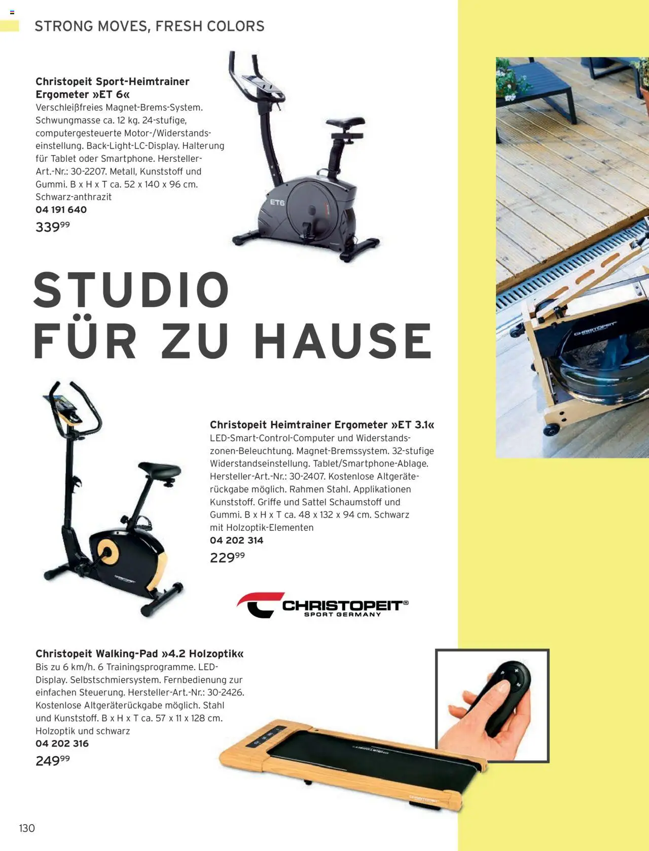 Angebote Tchibo – gültig ab 01.10.2025 | Seite: 130 | Produkte: Heimtrainer, Ergometer, Tablet